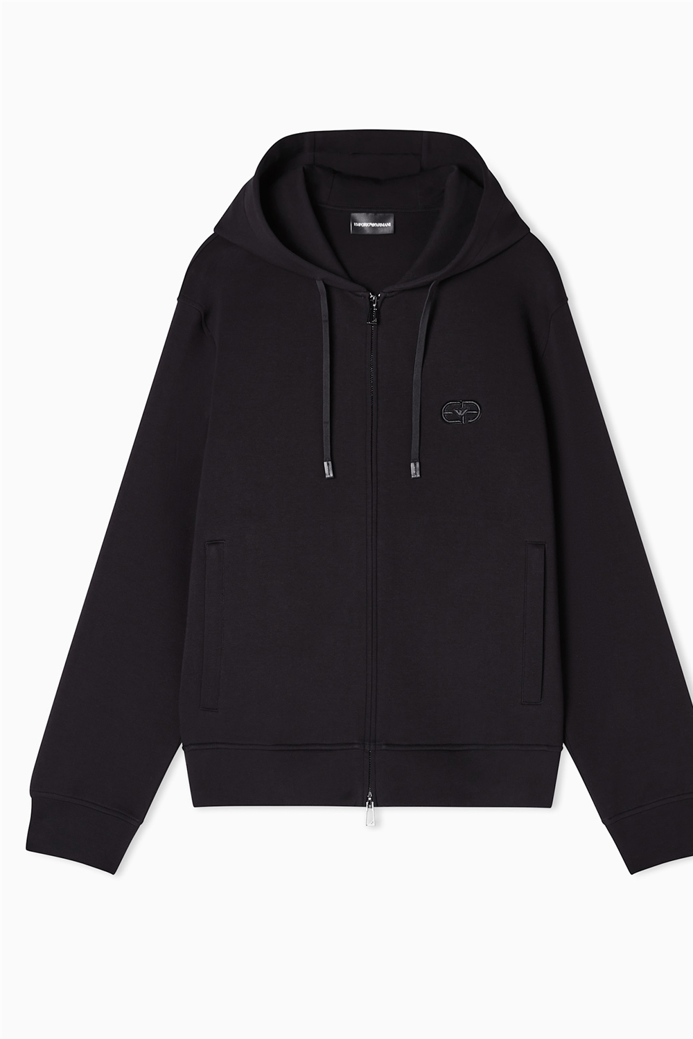 Emporio Armani Erkek Fermuarlı Sweatshirt Siyah
