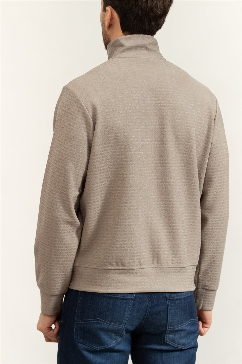 Emporio Armani Erkek Fermuarlı Sweatshirt
