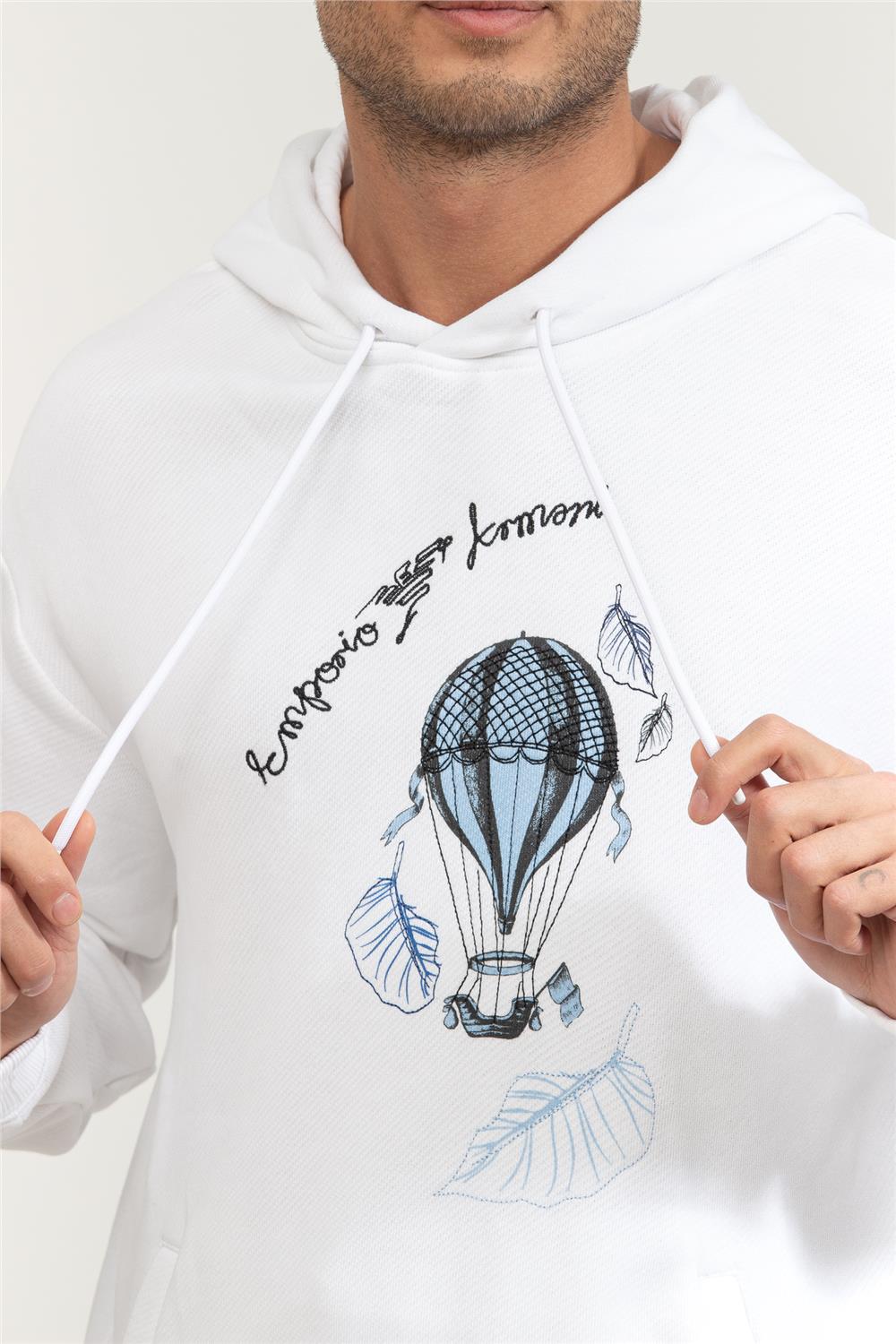 Emporio Armani Erkek Kapüşonlu Sweatshirt