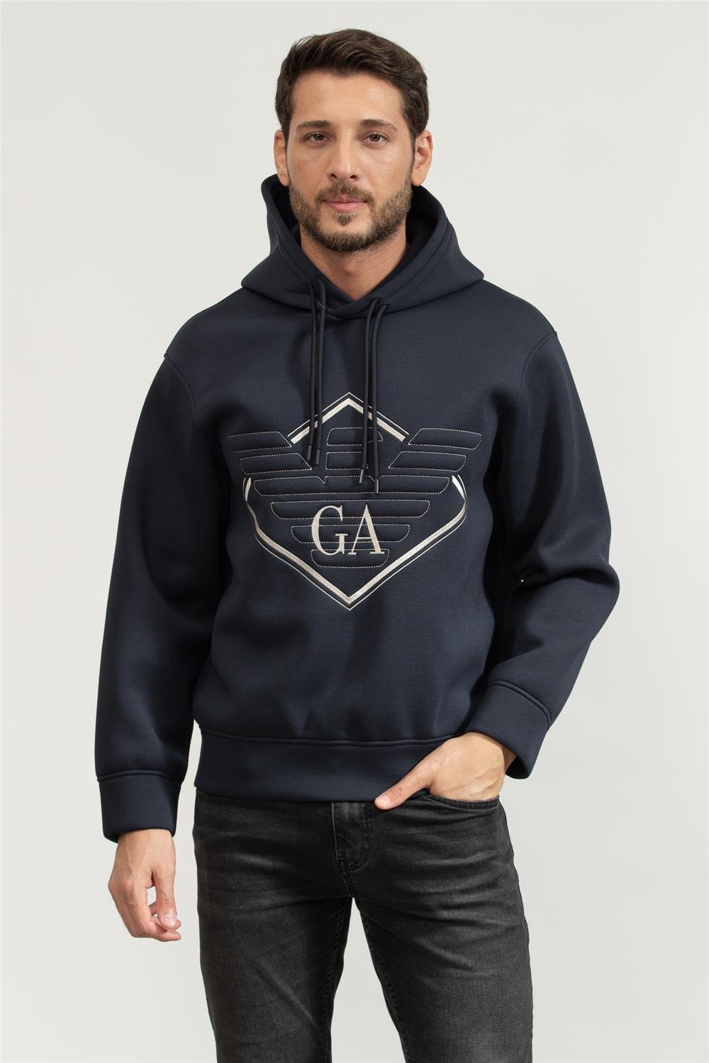 Emporio Armani Erkek Kapüşonlu Sweatshirt