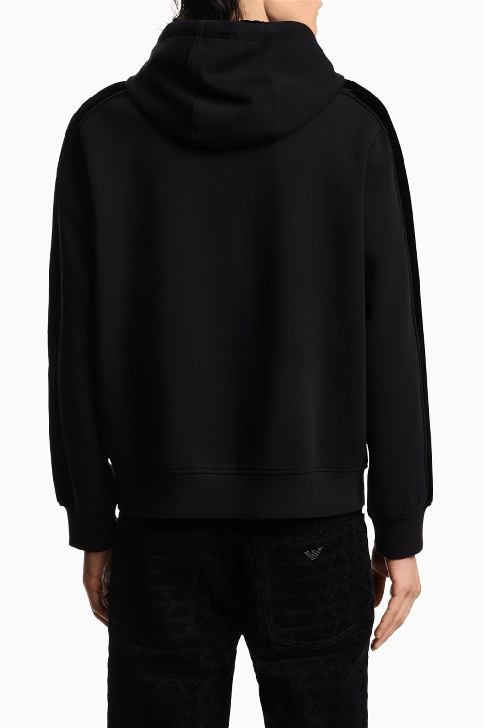 Emporio Armani Erkek Kapüşonlu Sweatshirt Siyah