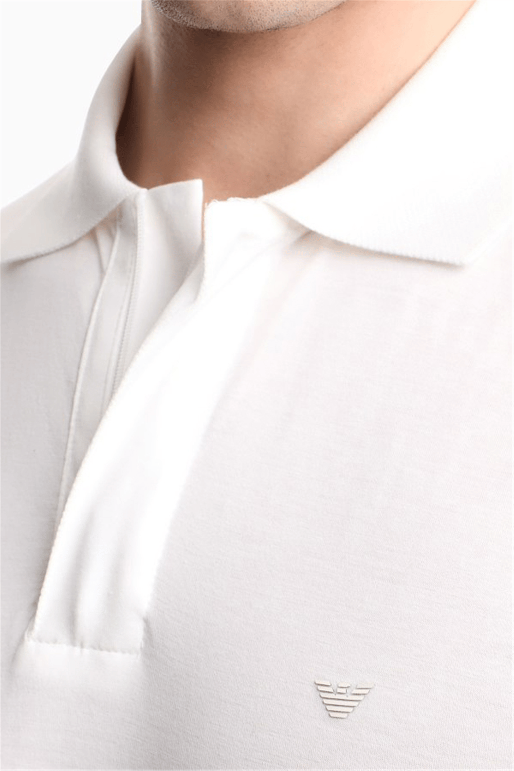 Emporio Armani Erkek Polo Yaka T-Shirt Beyaz