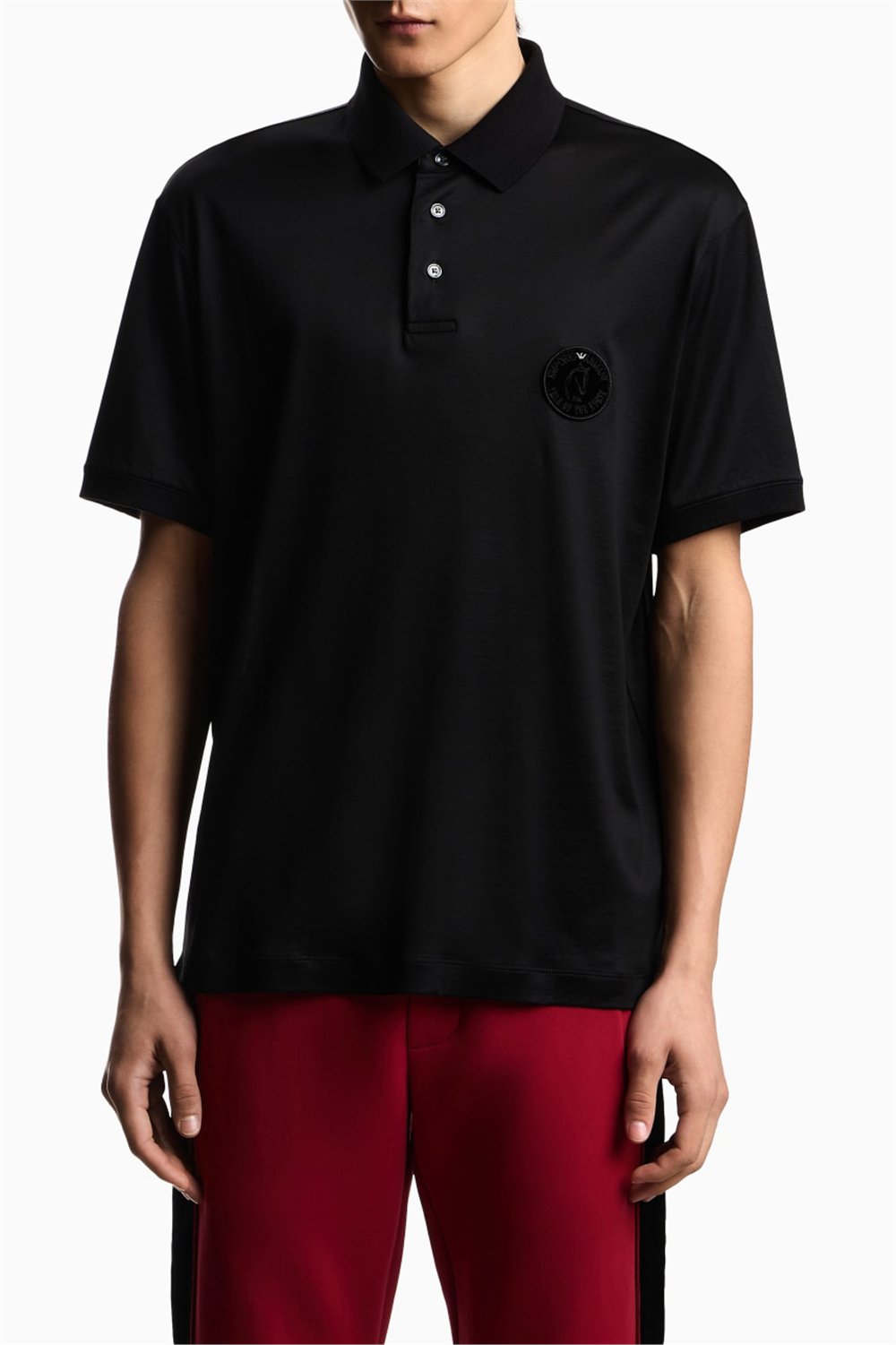 Emporio Armani Erkek Polo Yaka T-Shirt Siyah