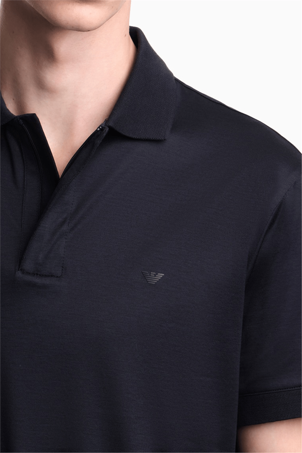 Emporio Armani Erkek Polo Yaka T-Shirt Lacivert