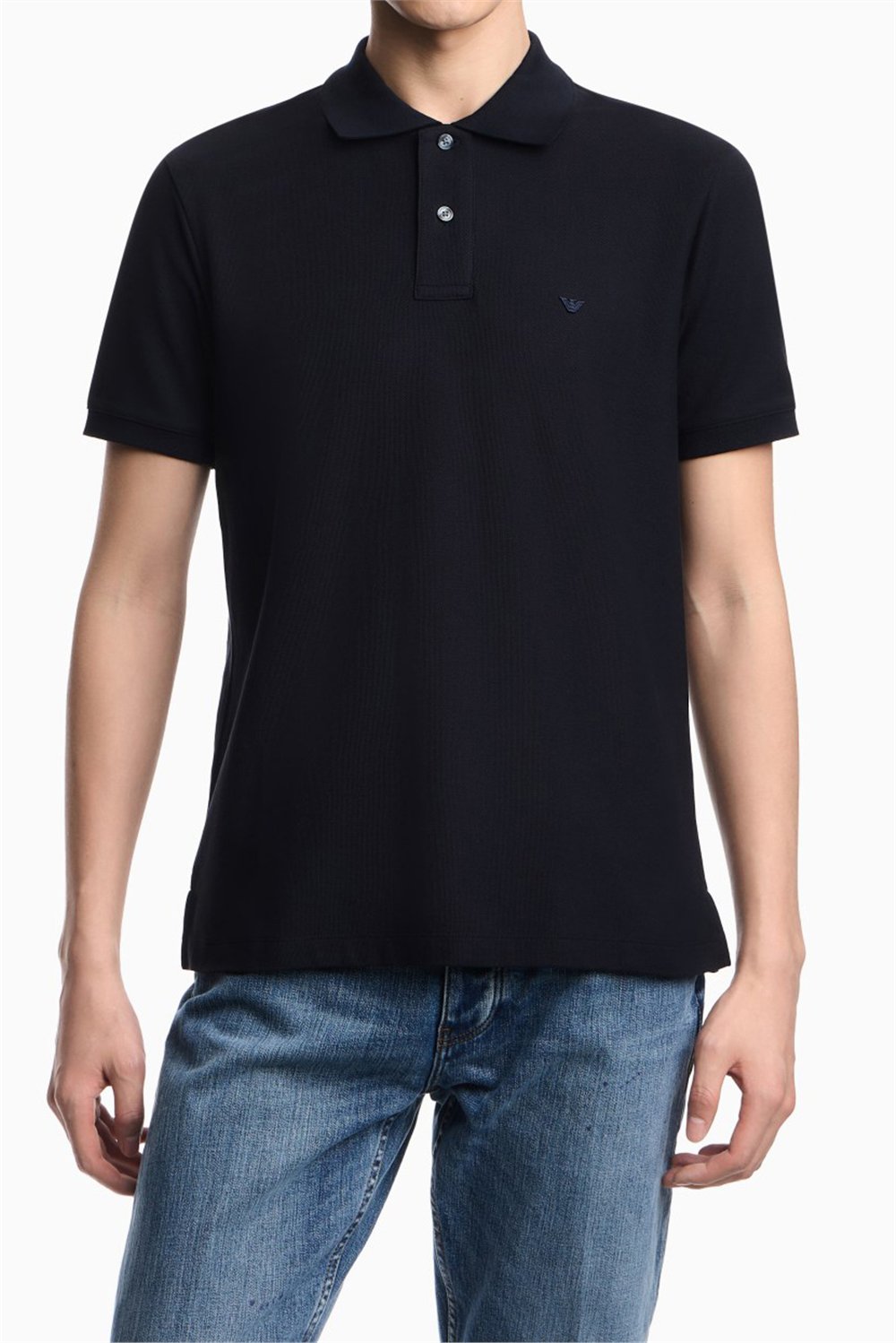 Emporio Armani Erkek Polo Yaka T-Shirt Lacivert