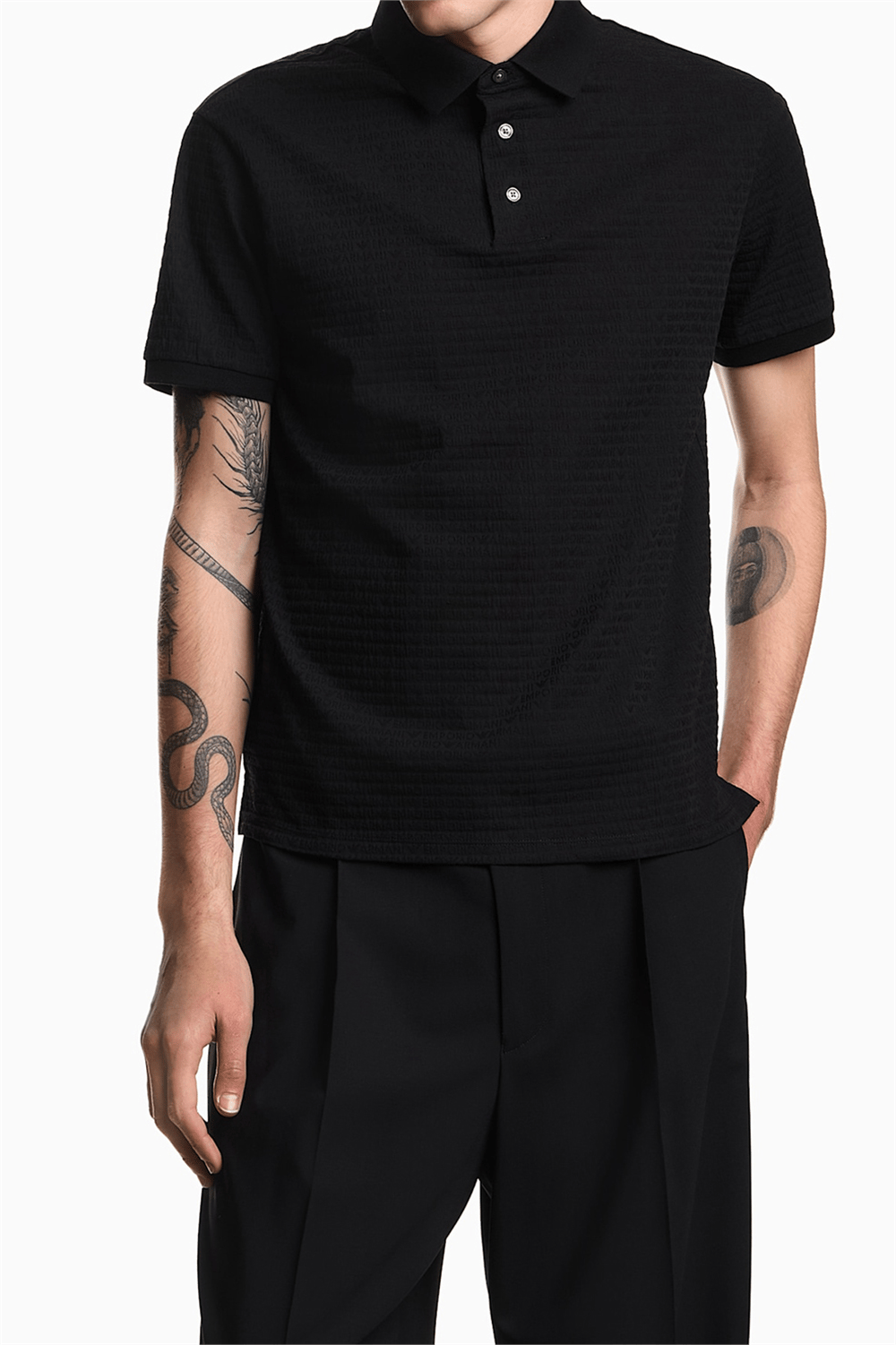 Emporio Armani Erkek Polo Yaka T-Shirt Çok Renkli