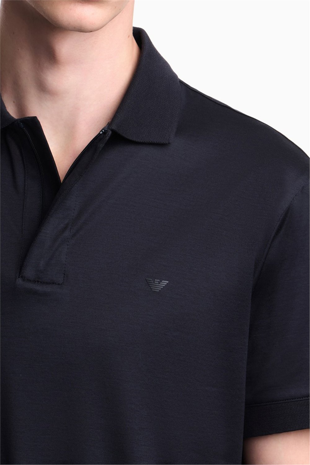 Emporio Armani Erkek Polo Yaka T-Shirt Lacivert