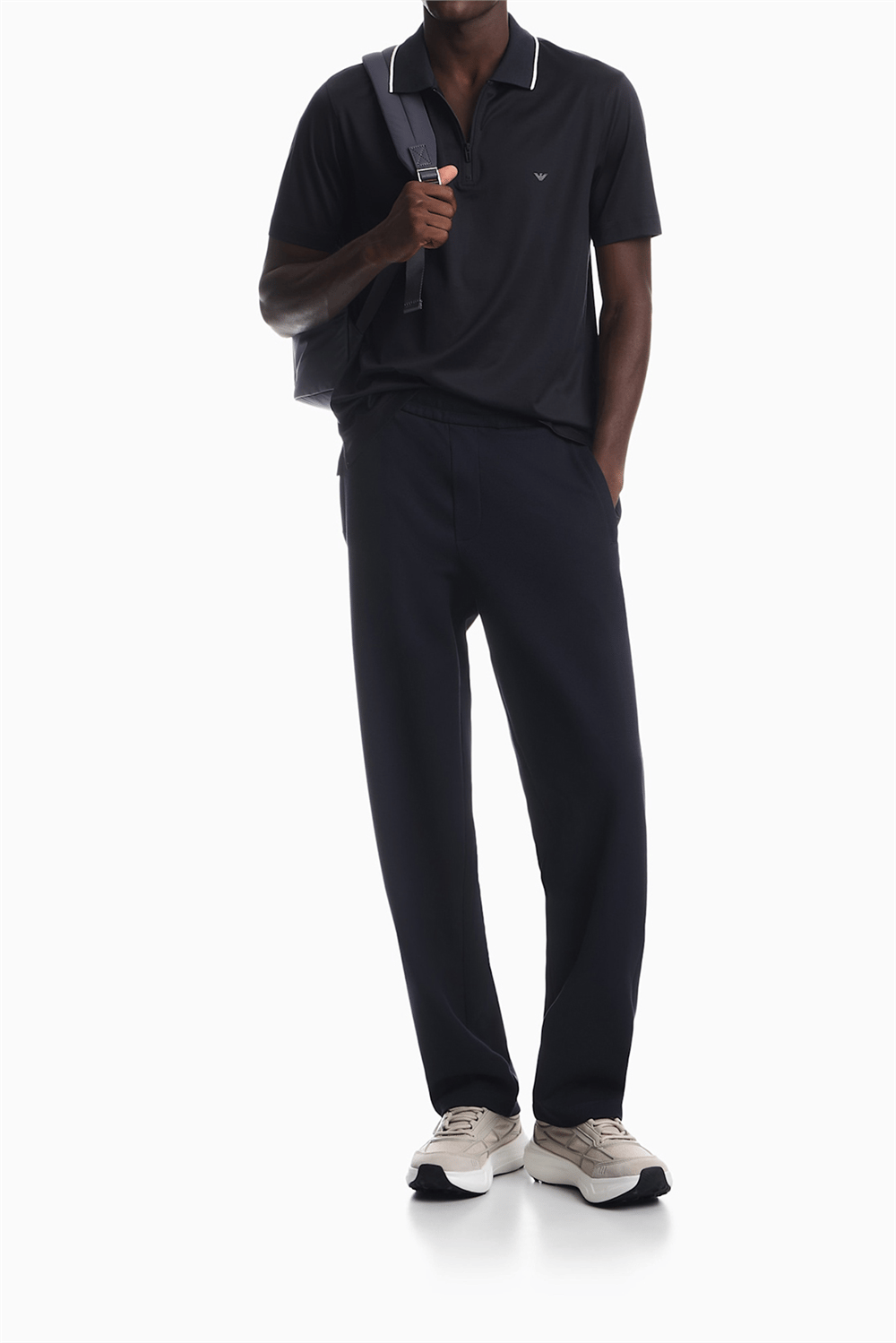 Emporio Armani Erkek Polo Yaka T-Shirt Lacivert