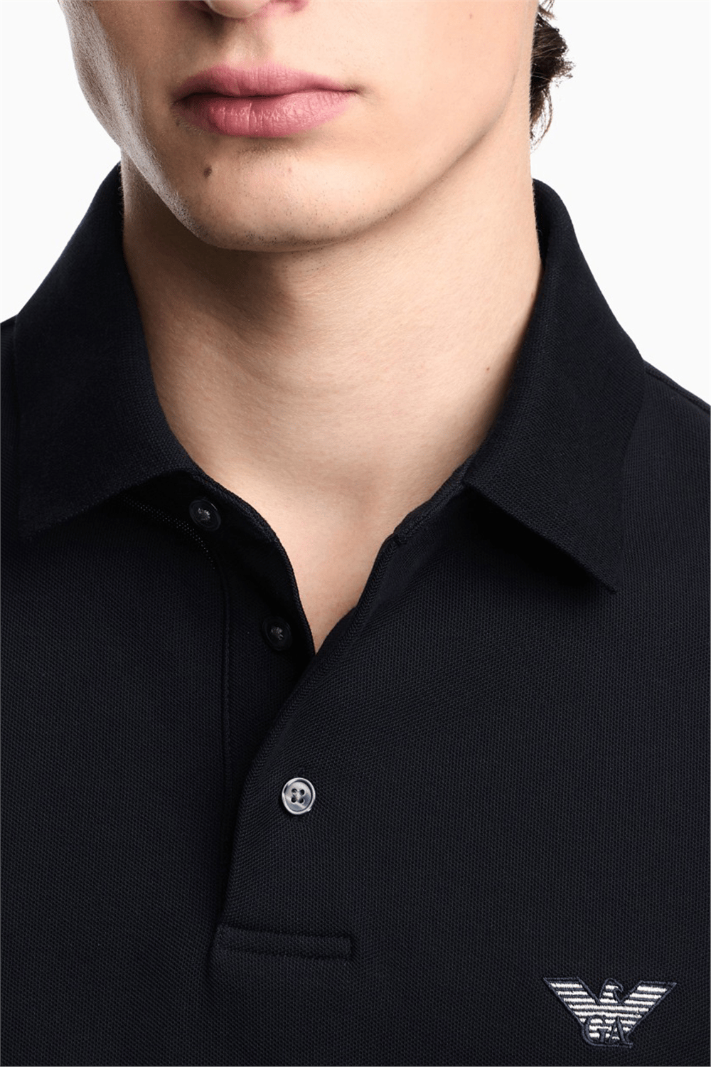Emporio Armani Erkek Polo Yaka T-Shirt Lacivert