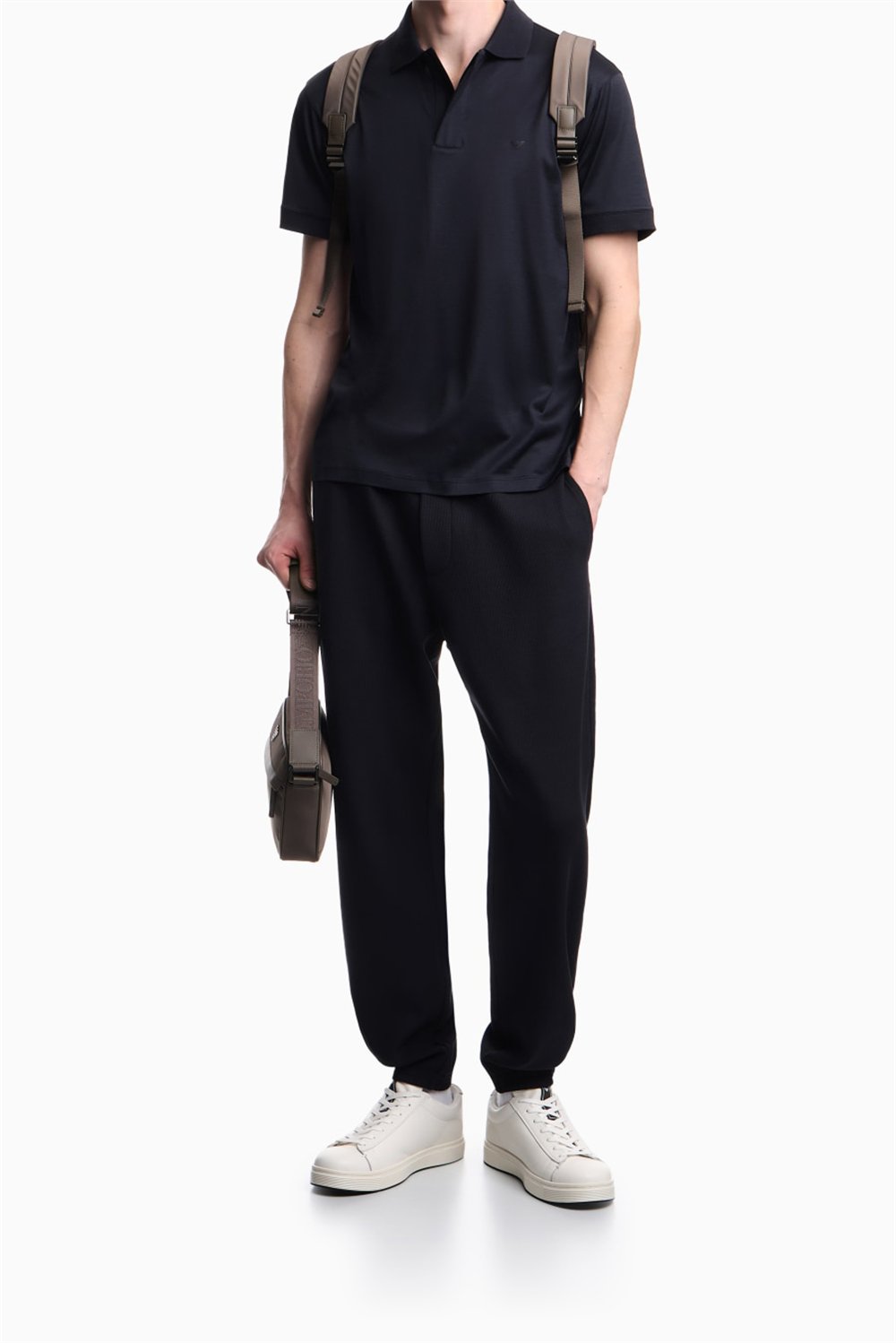Emporio Armani Erkek Polo Yaka T-Shirt Lacivert