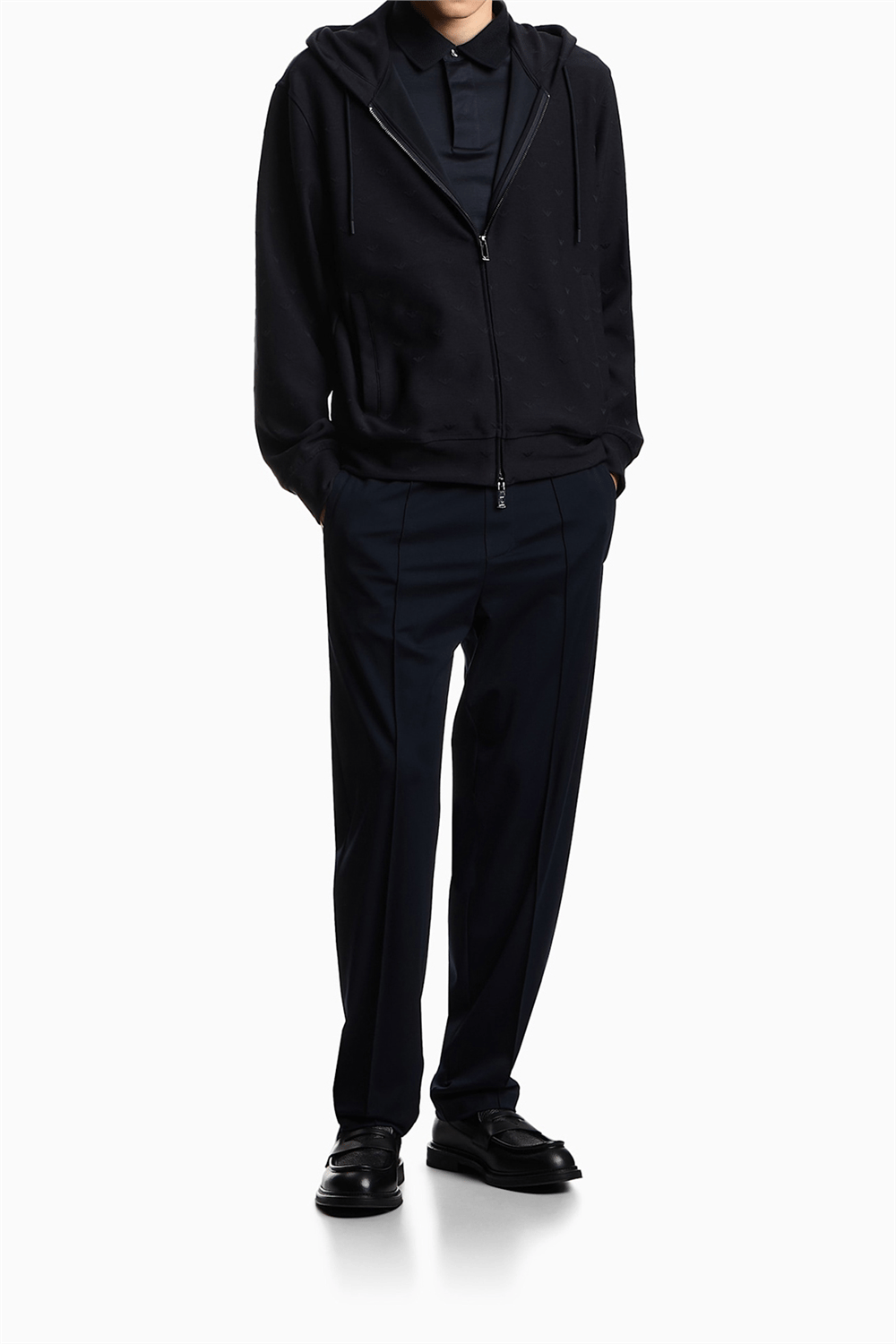 Emporio Armani Erkek Polo Yaka T-Shirt Lacivert