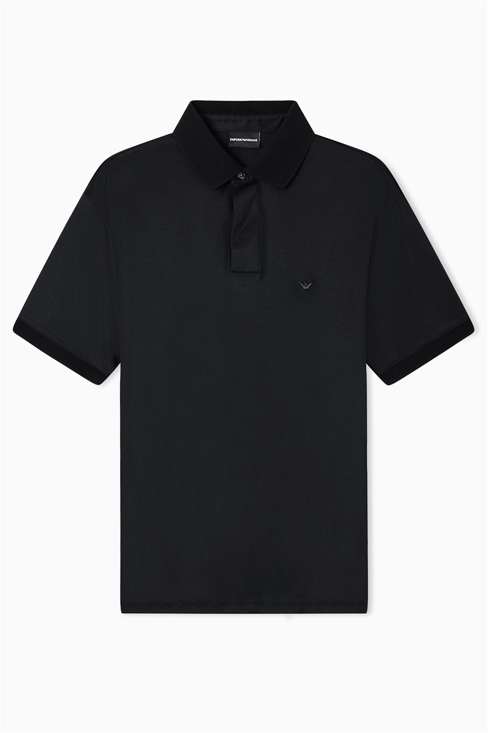 Emporio Armani Erkek Polo Yaka T-Shirt Siyah