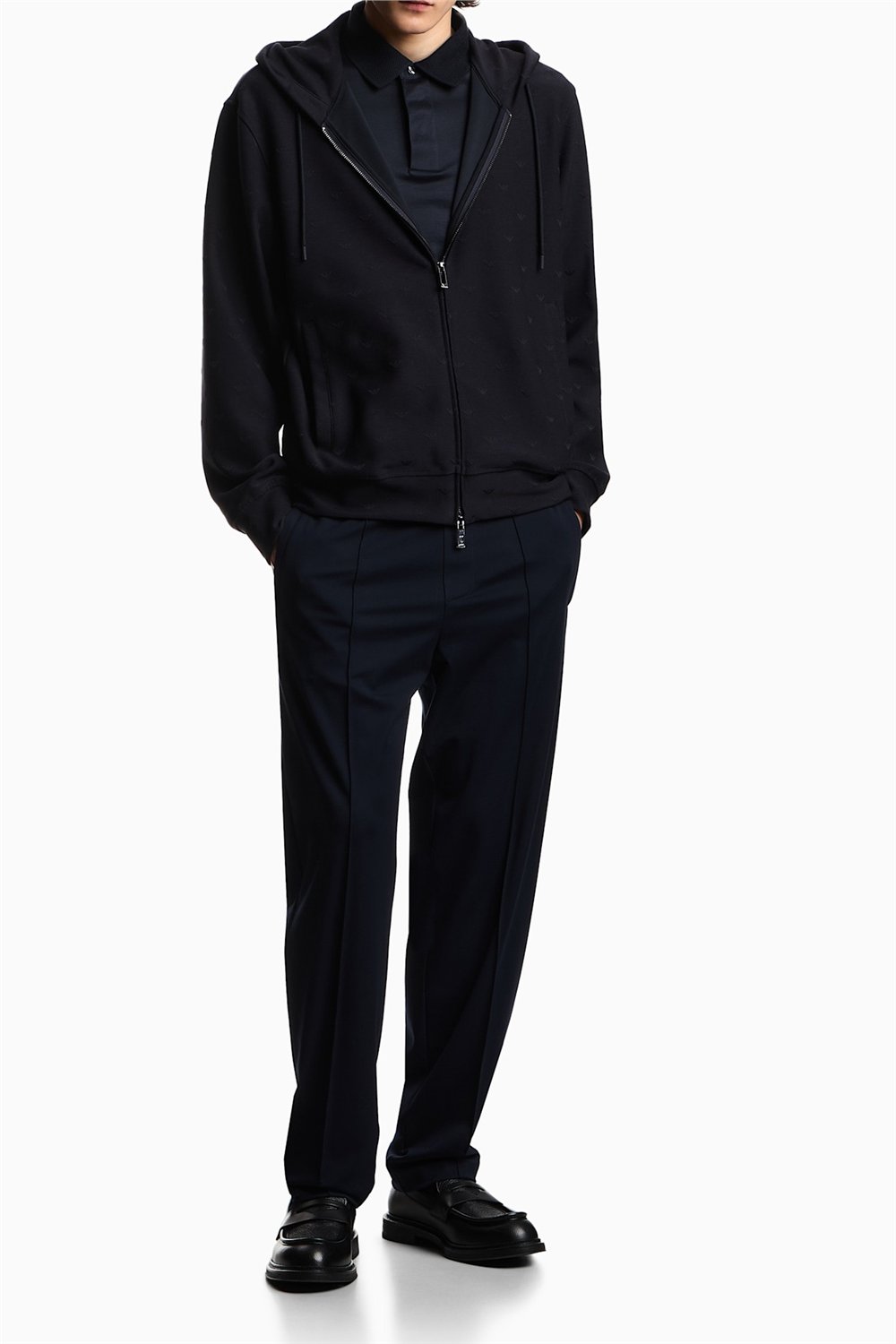 Emporio Armani Erkek Polo Yaka T-Shirt Lacivert