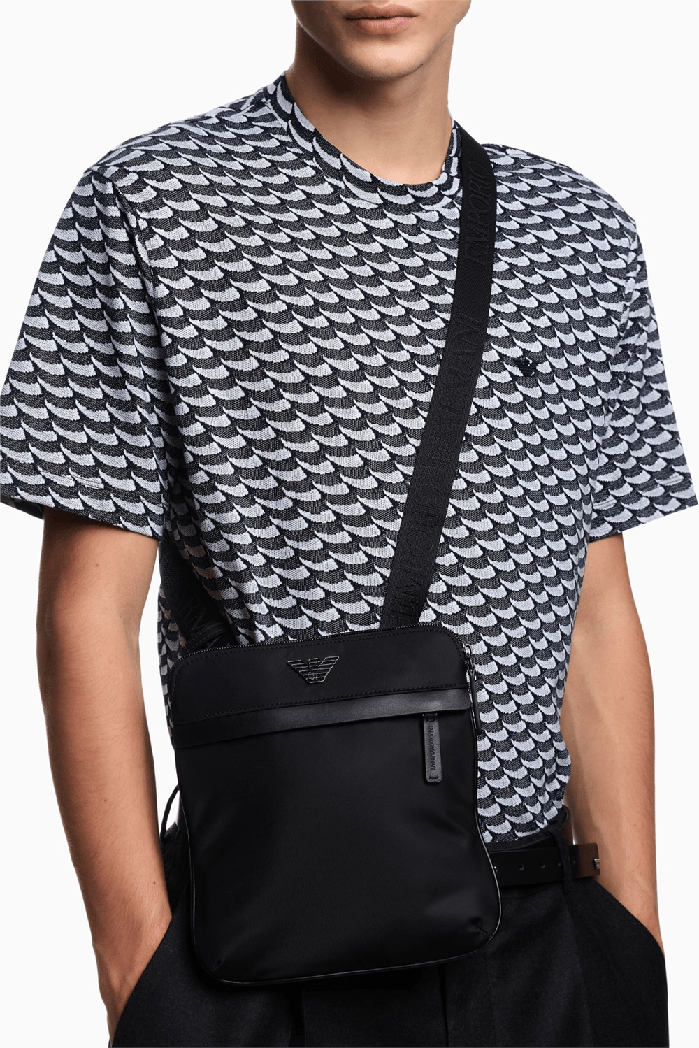 Emporio Armani Erkek Reporter Çanta Siyah