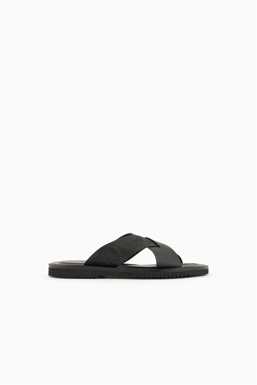 Emporio Armani Erkek Sandalet Siyah