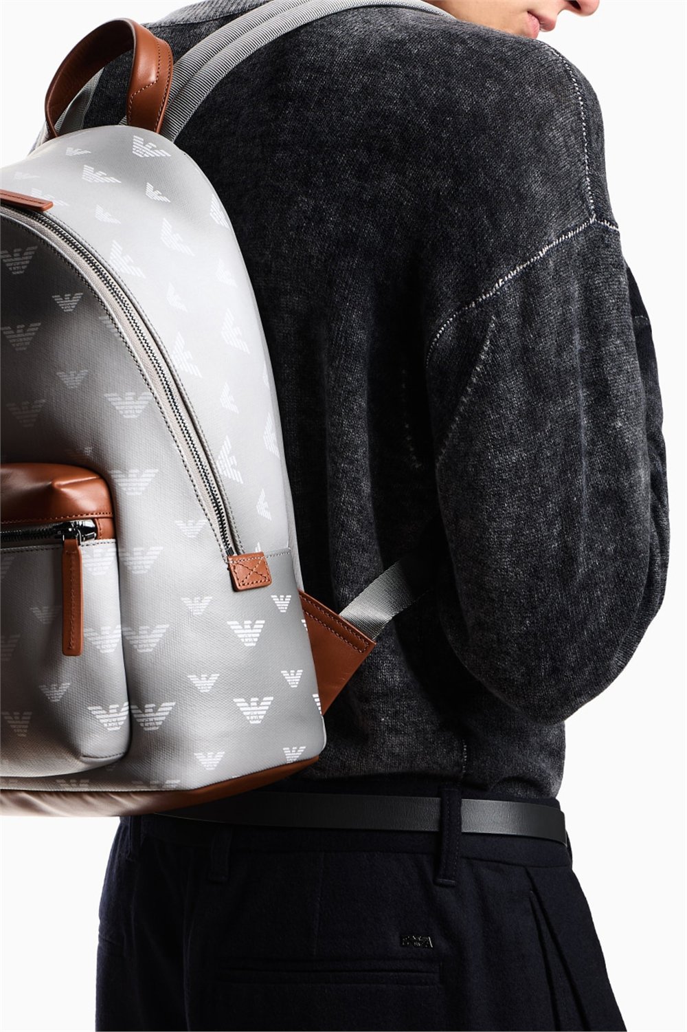 Emporio Armani Erkek Sırt Çantası Gri