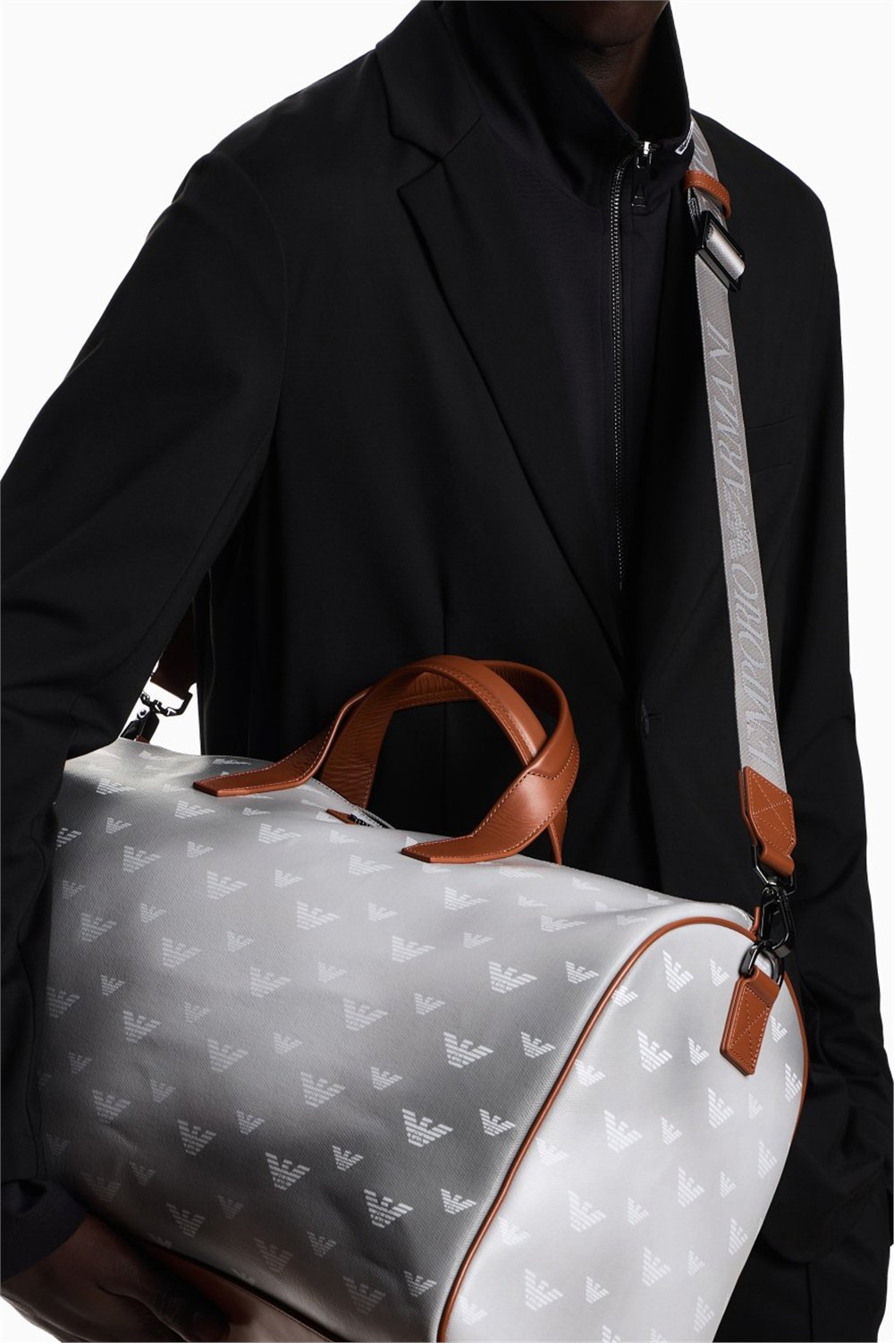 Emporio Armani Erkek Spor Çantası Gri