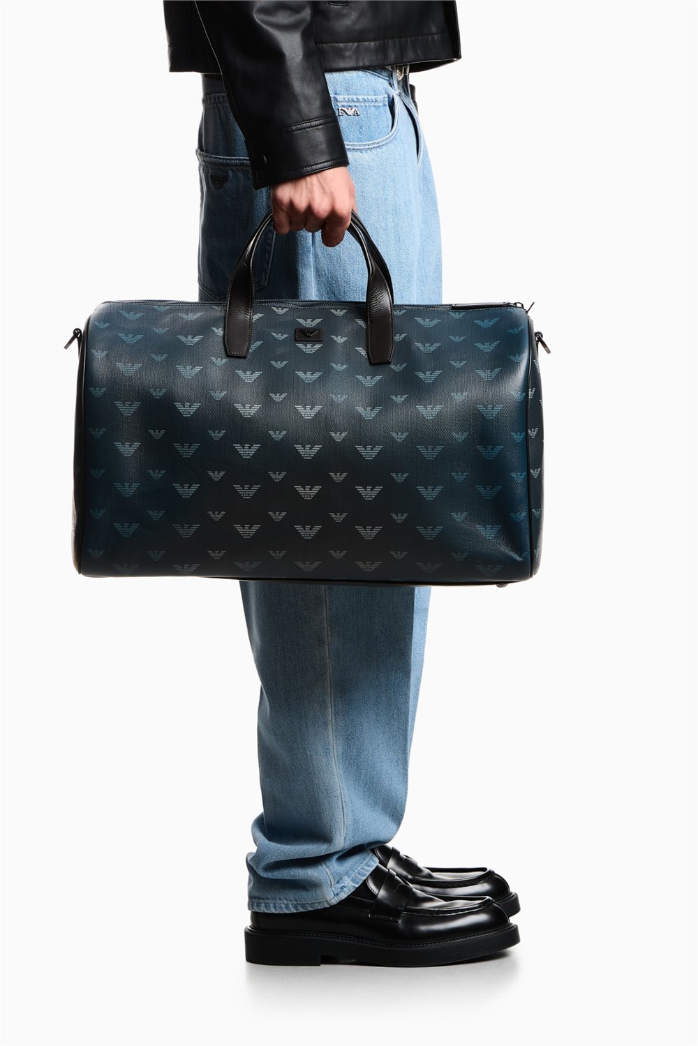Emporio Armani Erkek Spor Çantası Mavi