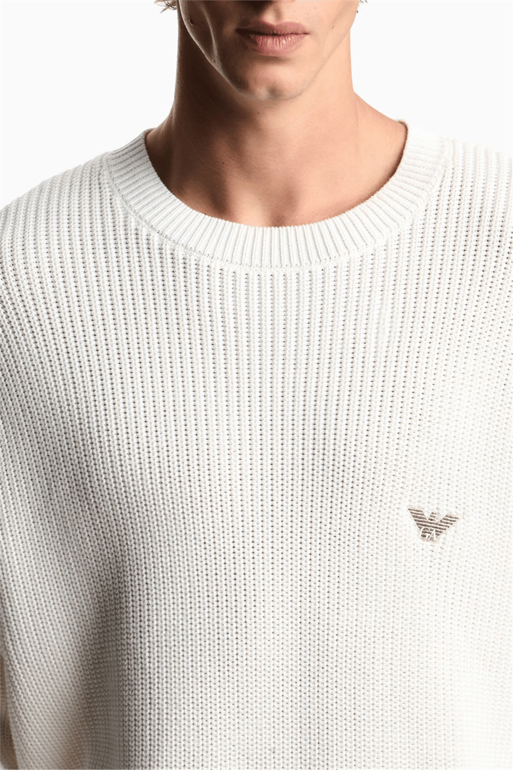 Emporio Armani Erkek Triko Beyaz