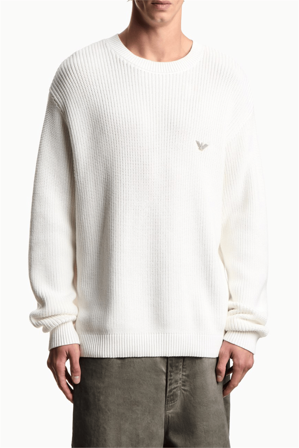 Emporio Armani Erkek Triko Beyaz