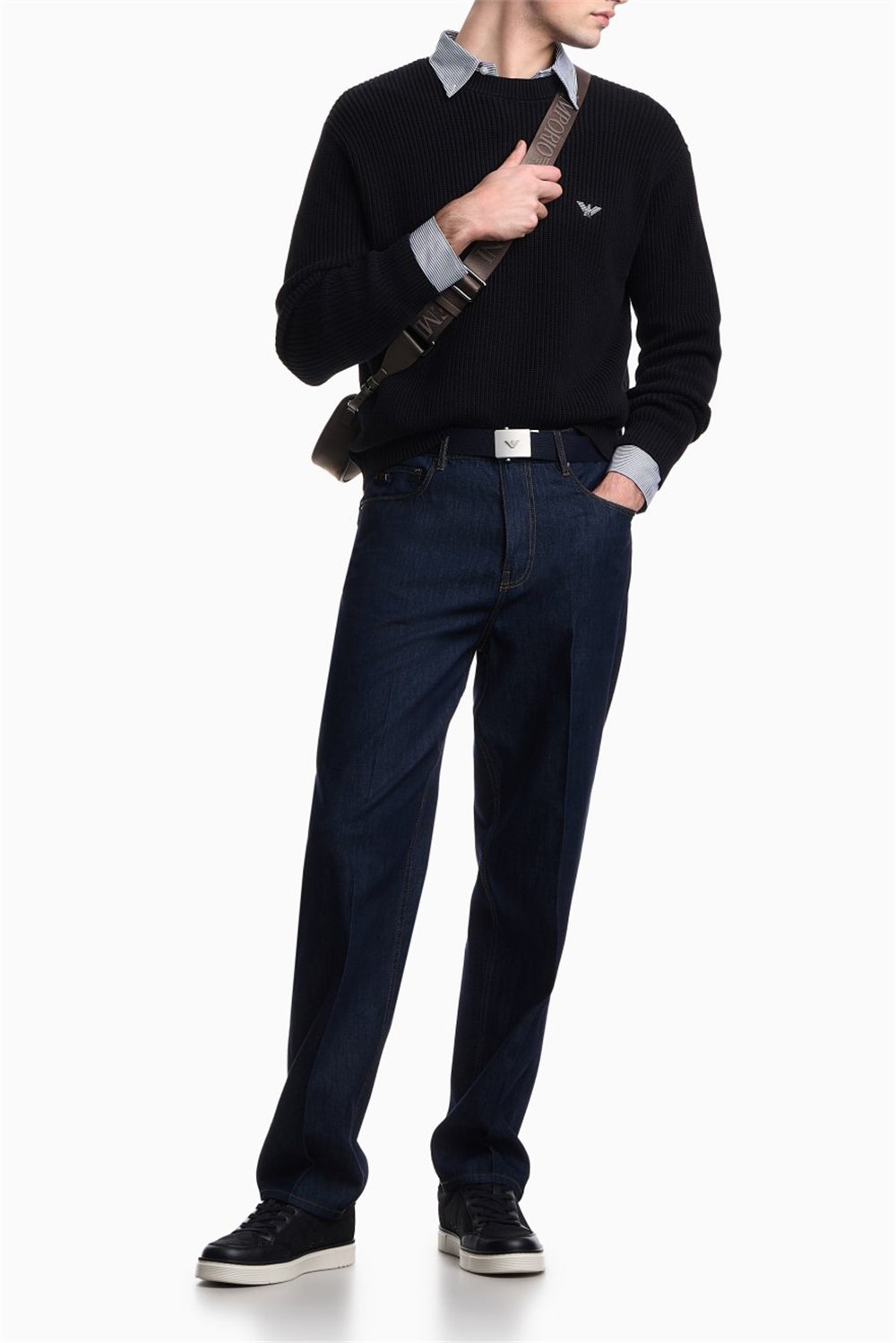 Emporio Armani Erkek Triko Lacivert