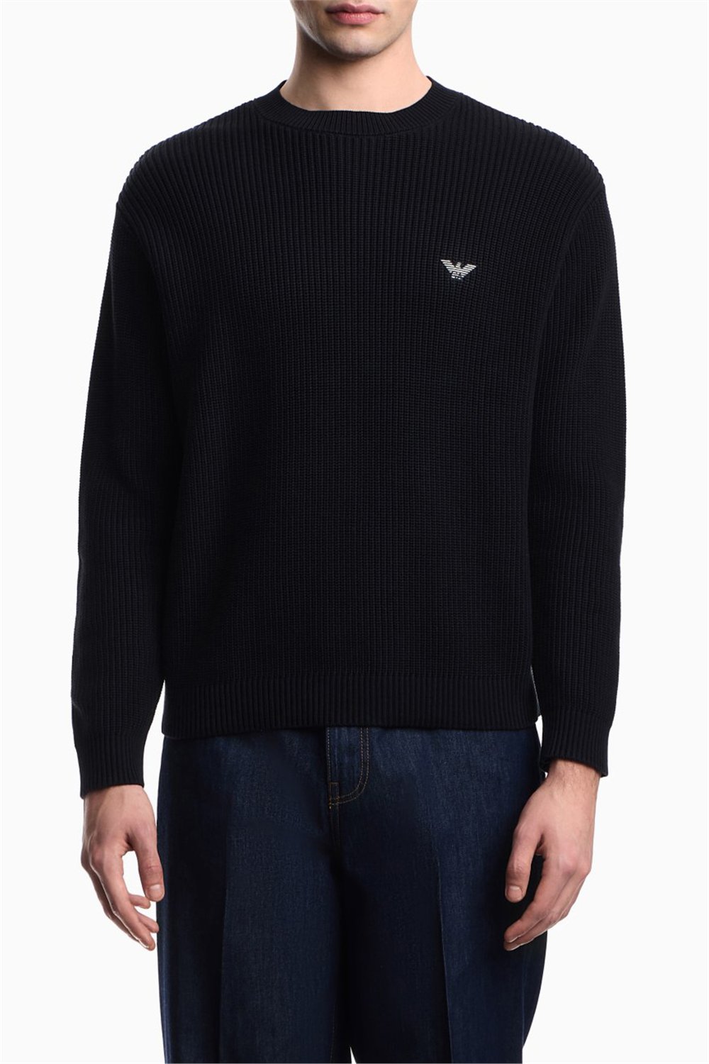 Emporio Armani Erkek Triko Lacivert