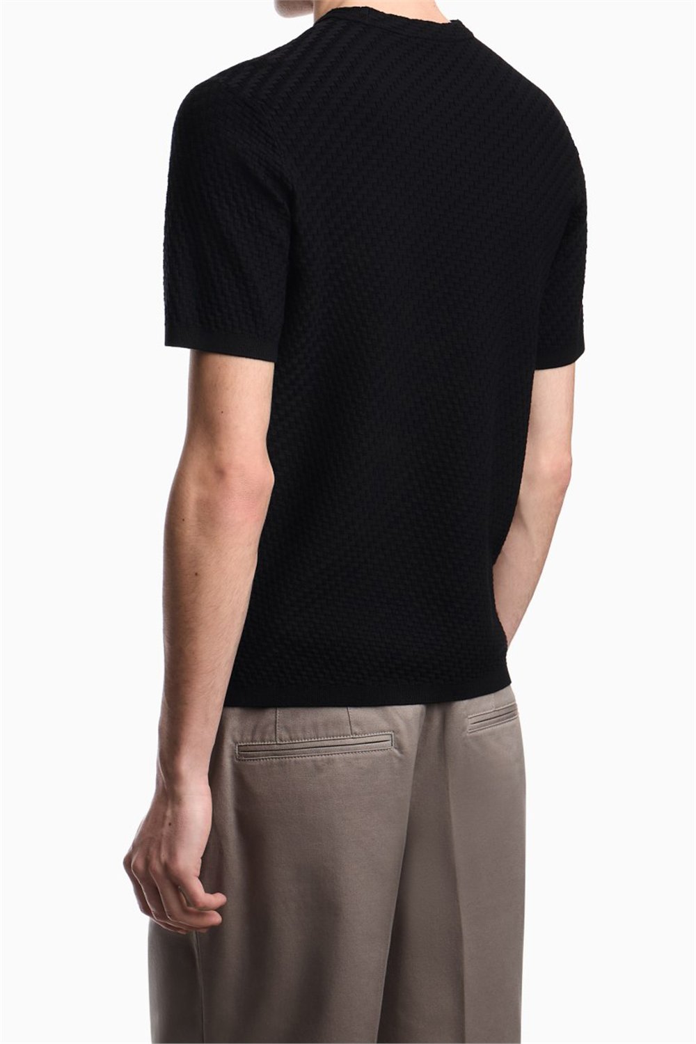 Emporio Armani Erkek Triko Siyah