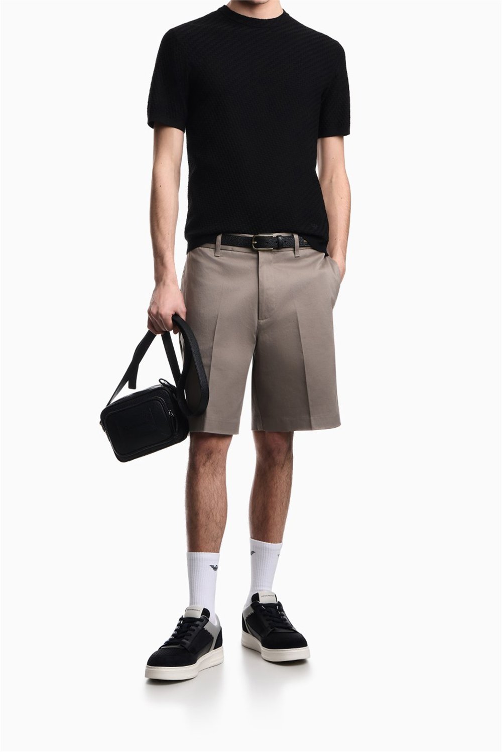 Emporio Armani Erkek Triko Siyah