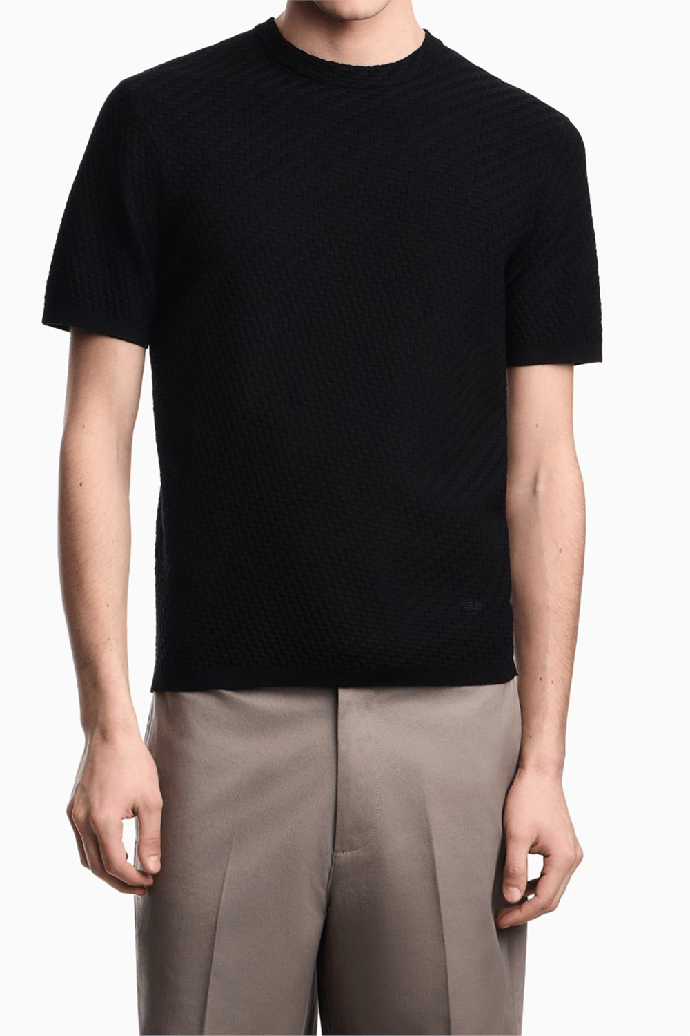 Emporio Armani Erkek Triko Siyah