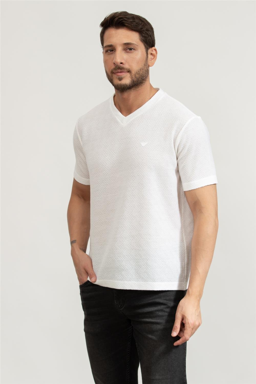 Emporio Armani Erkek V Yaka T-Shirt