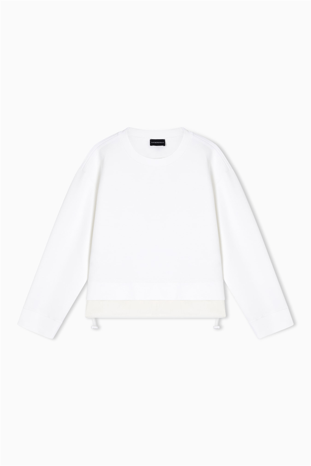 Emporio Armani Kadın Bisiklet Yaka Sweatshirt Beyaz