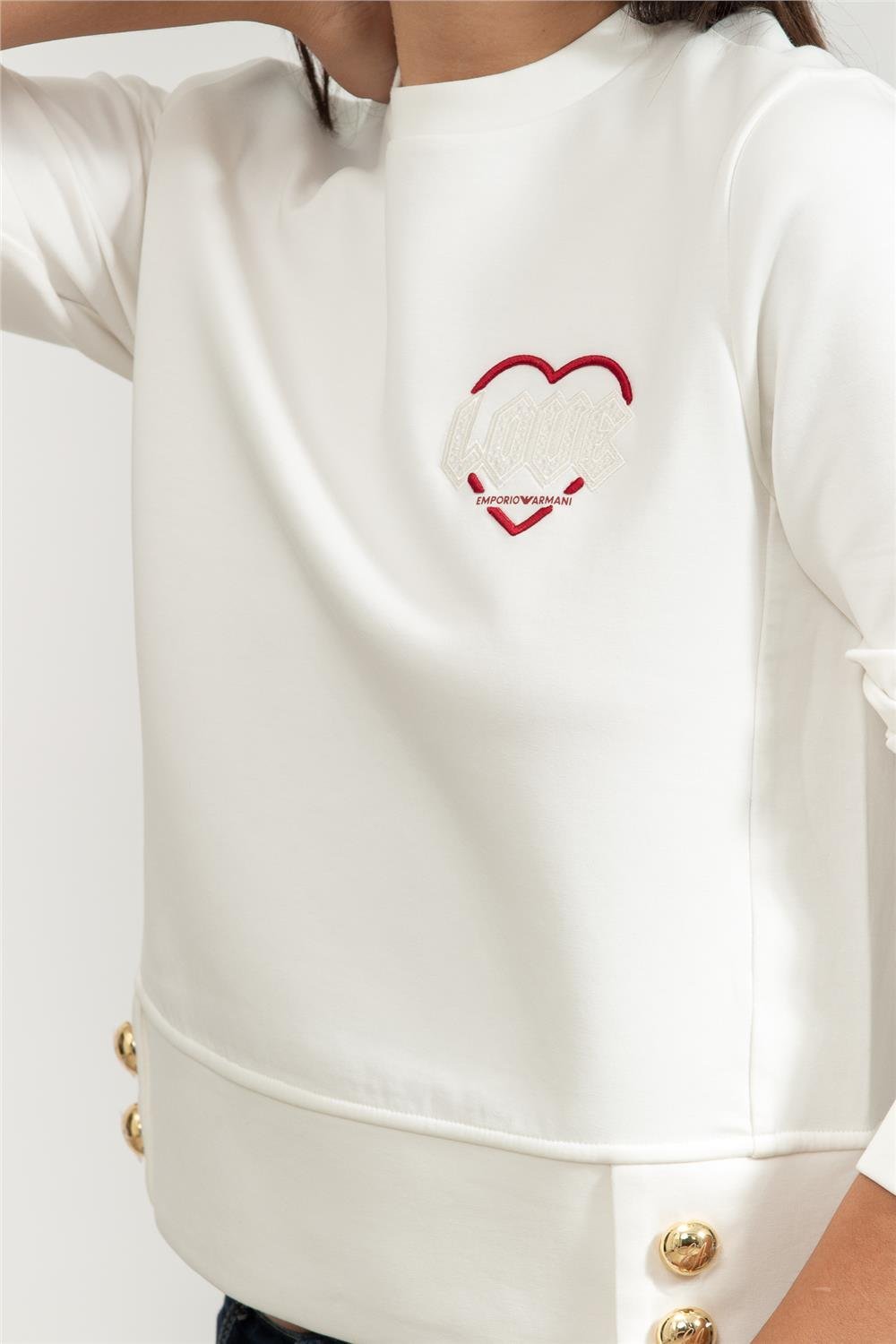 Emporio Armani Kadın Bisiklet Yaka Sweatshirt