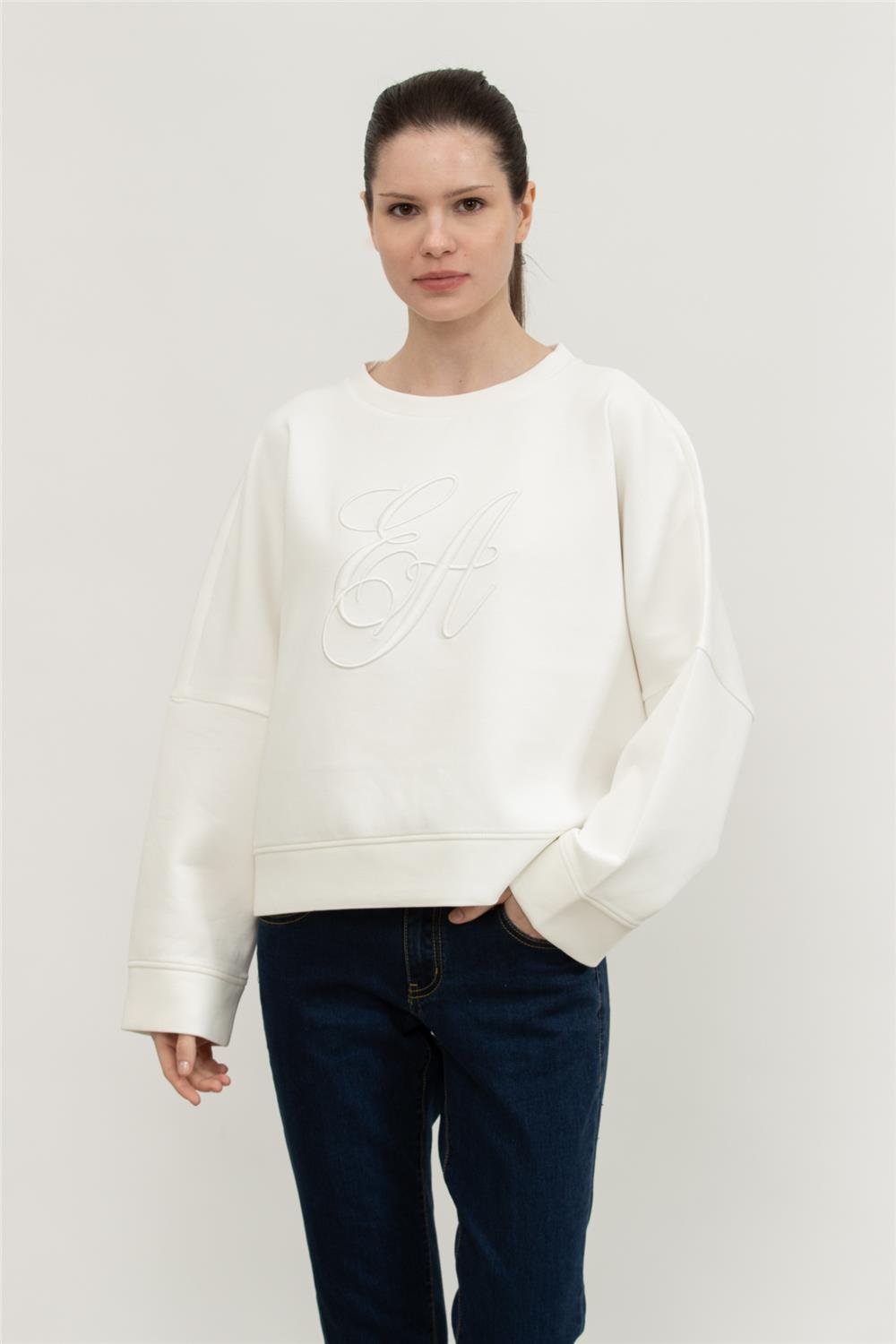 Emporio Armani Kadın Bisiklet Yaka Sweatshirt