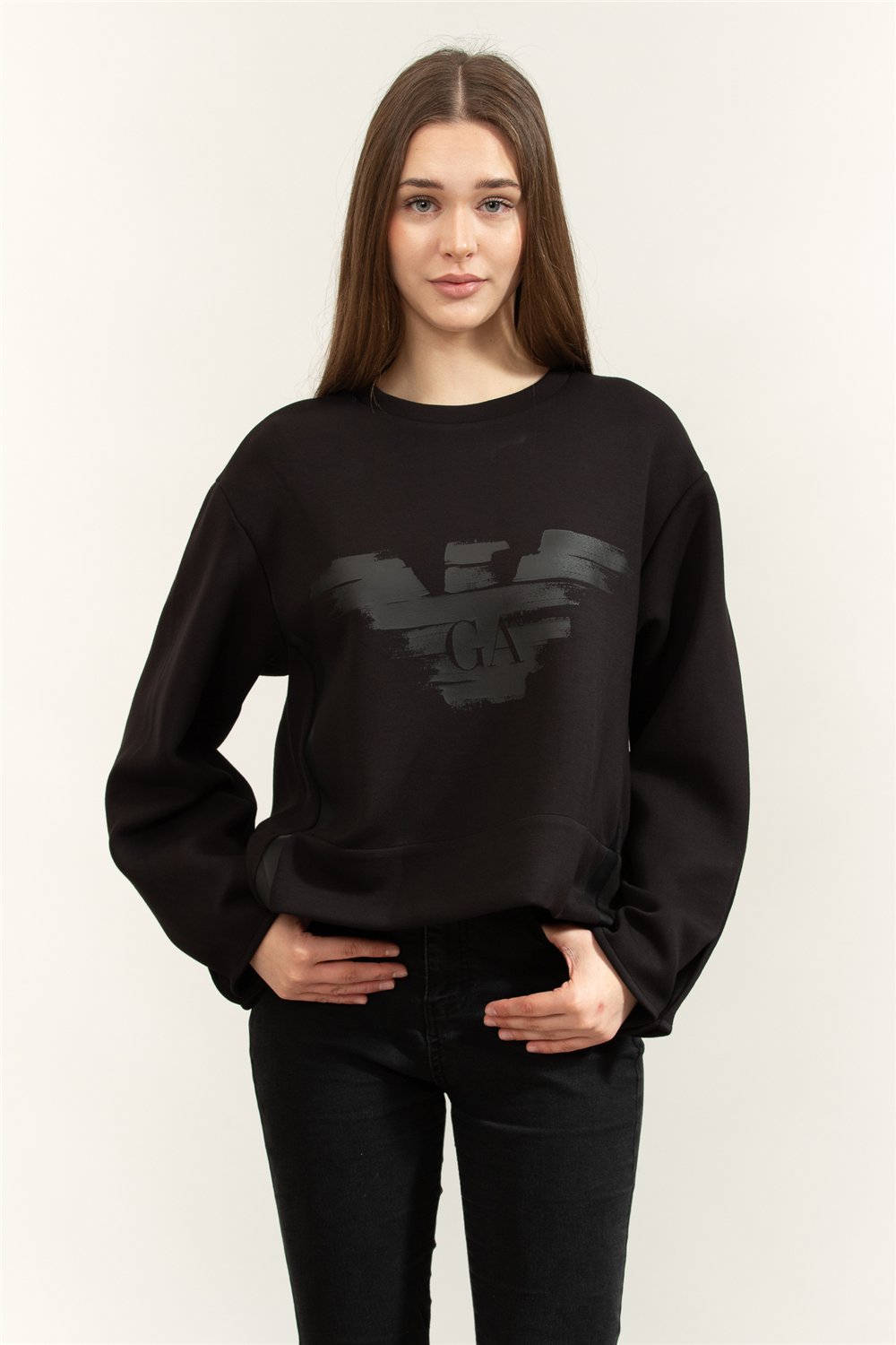 Emporio Armani Kadın Bisiklet Yaka Sweatshirt