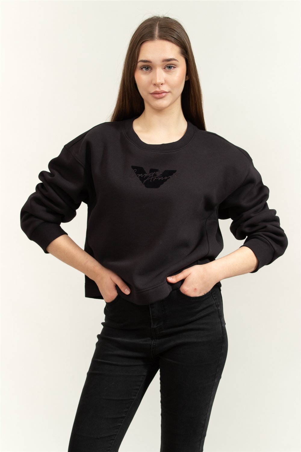 Emporio Armani Kadın Bisiklet Yaka Sweatshirt