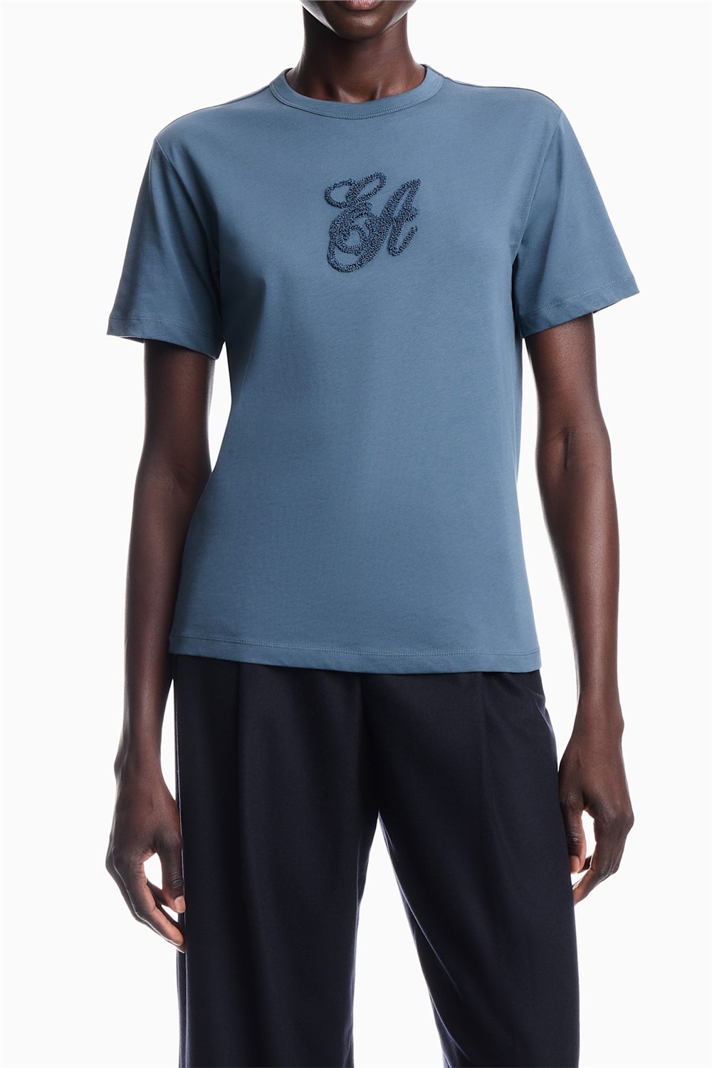 Emporio Armani Kadın Bisiklet Yaka T-Shirt