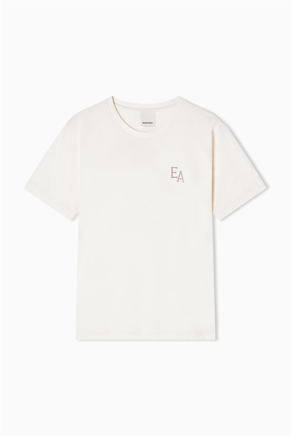 Emporio Armani Kadın Bisiklet Yaka T-Shirt Beyaz