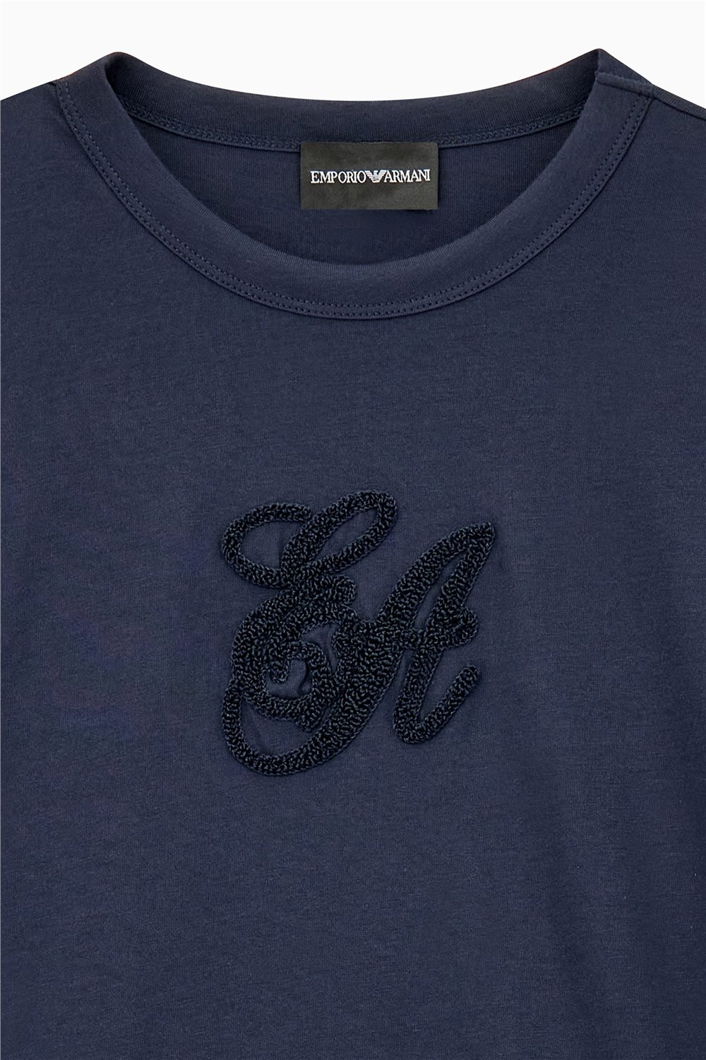 Emporio Armani Kadın Bisiklet Yaka T-Shirt Lacivert