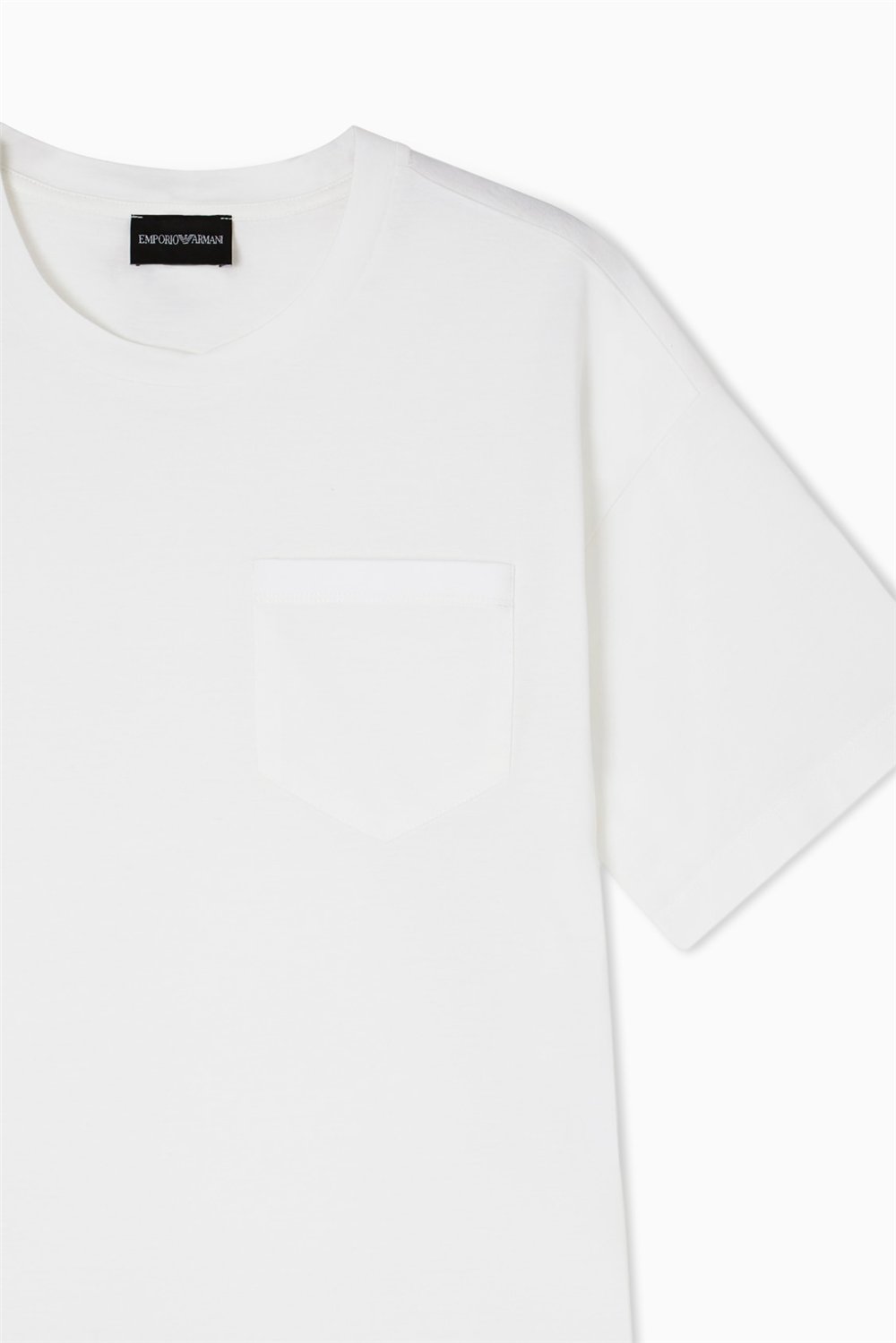 Emporio Armani Kadın Bisiklet Yaka T-Shirt Beyaz