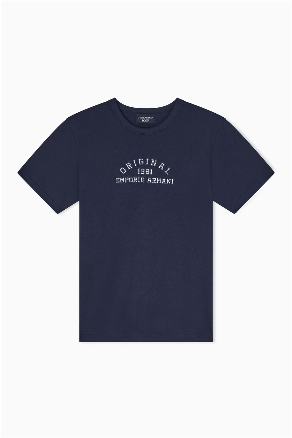 Emporio Armani Kadın Bisiklet Yaka T-Shirt Lacivert