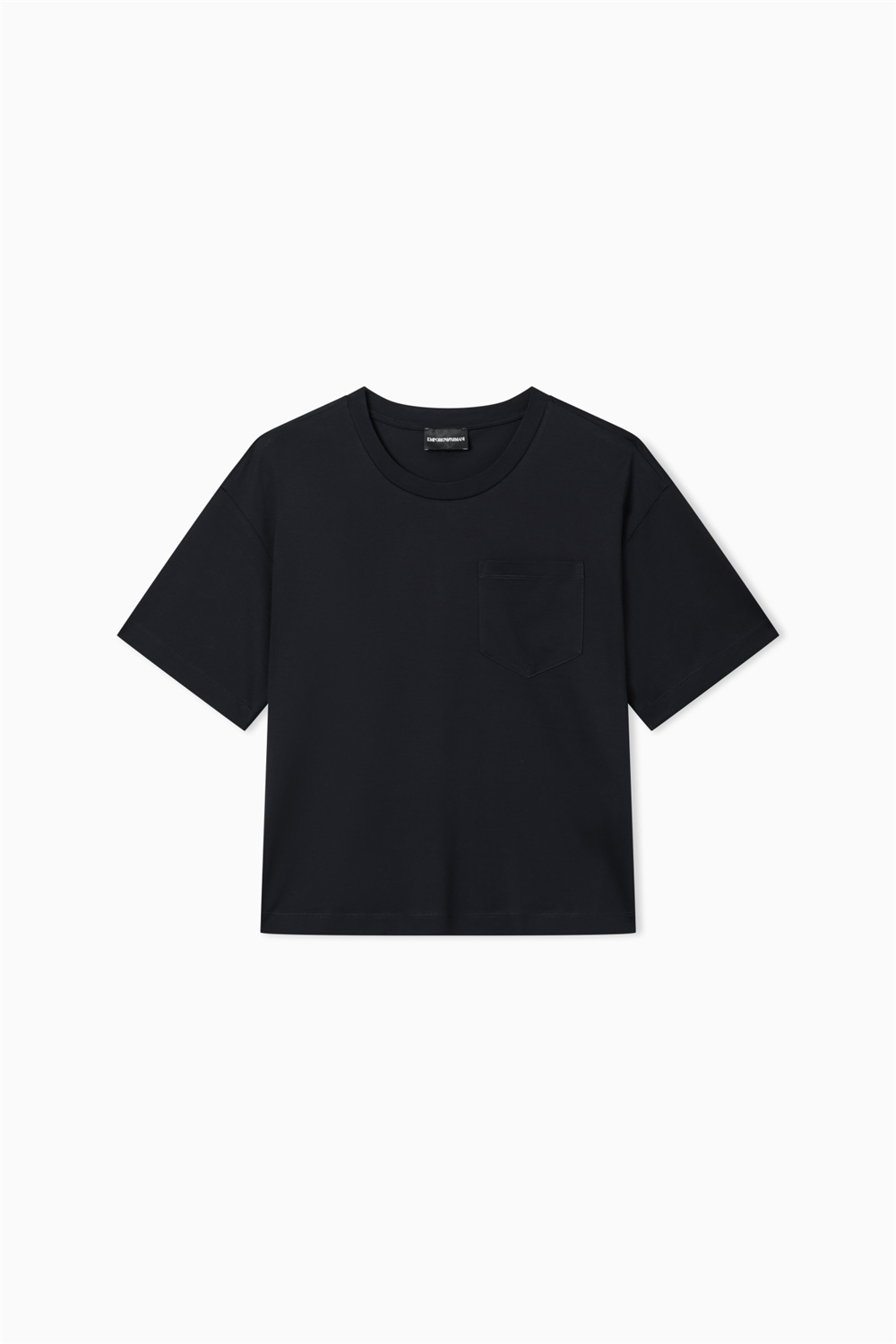 Emporio Armani Kadın Bisiklet Yaka T-Shirt Lacivert