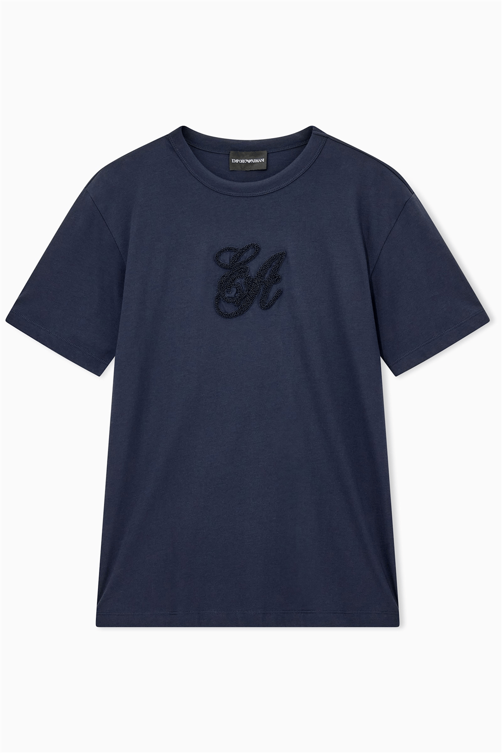 Emporio Armani Kadın Bisiklet Yaka T-Shirt Lacivert