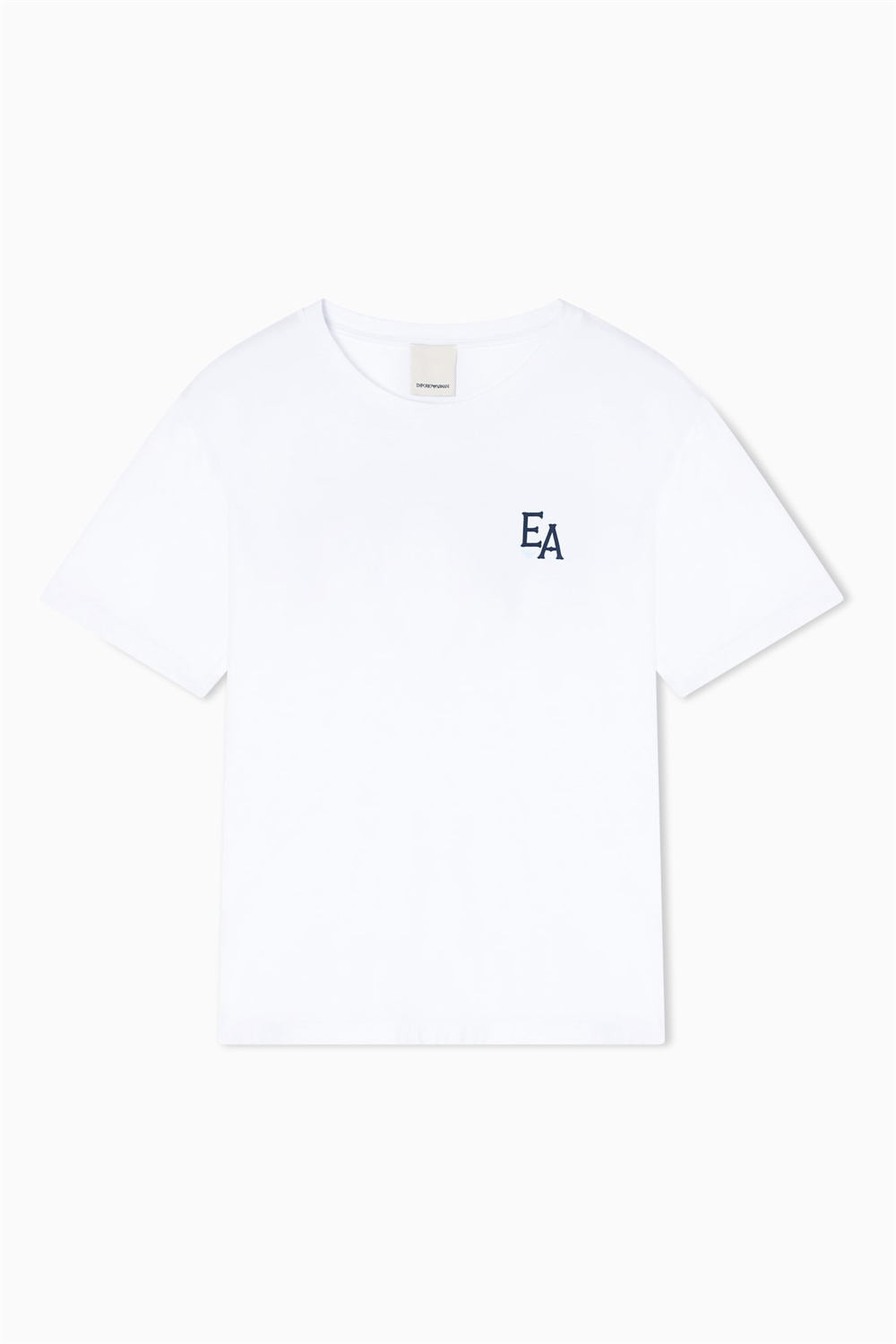 Emporio Armani Kadın Bisiklet Yaka T-Shirt Beyaz