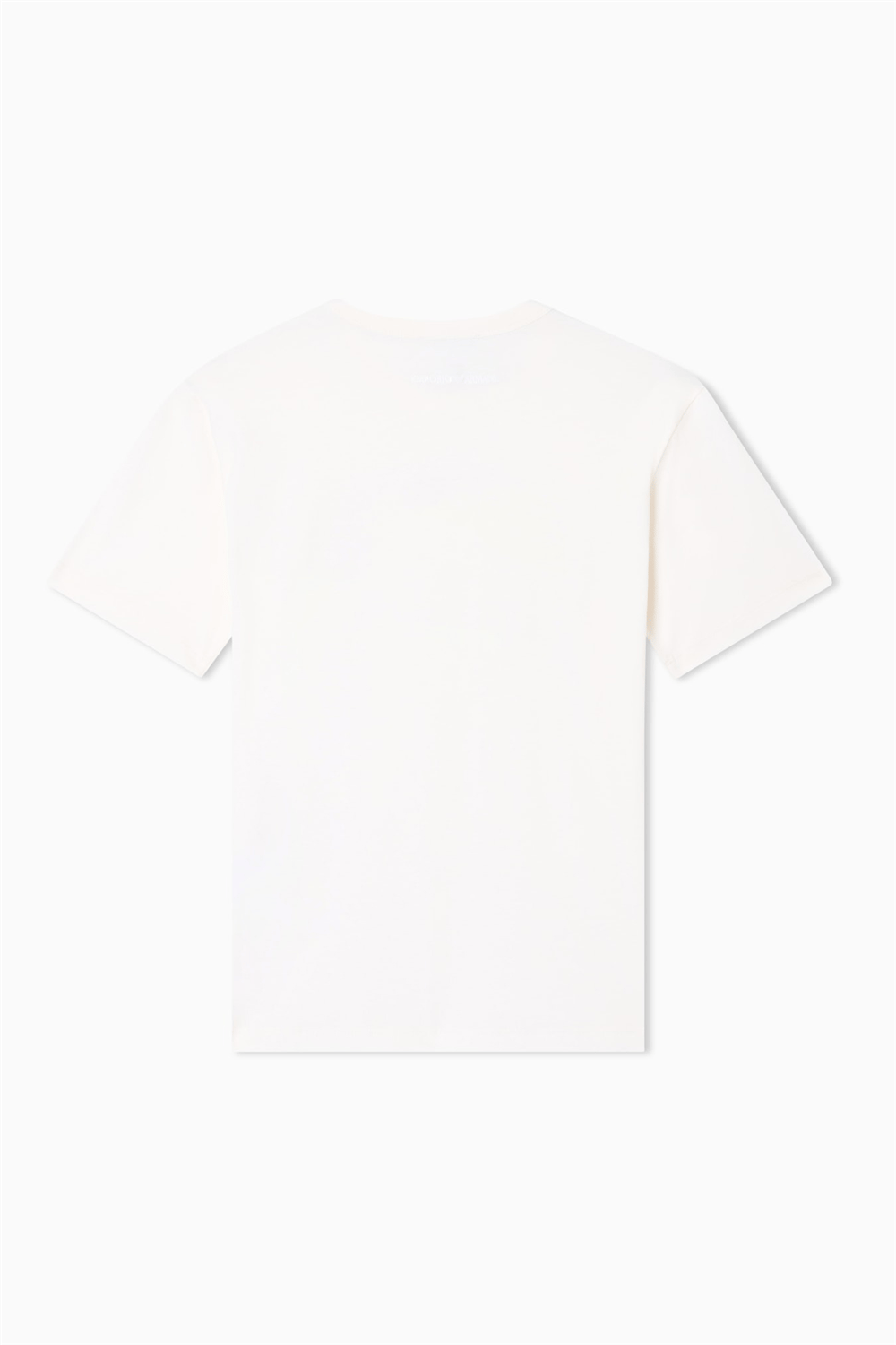 Emporio Armani Kadın Bisiklet Yaka T-Shirt Krem
