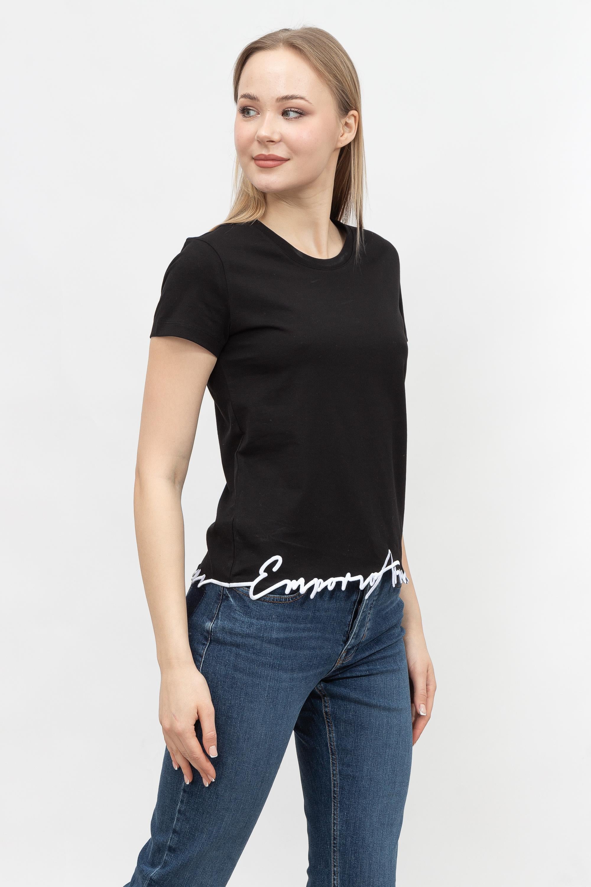 Emporio Armani Kadın Bisiklet Yaka T-Shirt