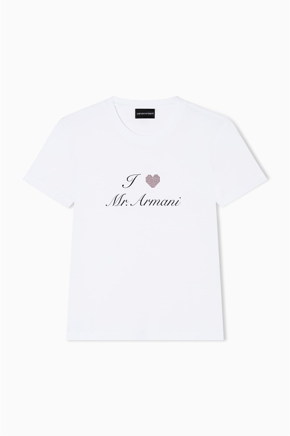 Emporio Armani Kadın Bisiklet Yaka T-Shirt Beyaz