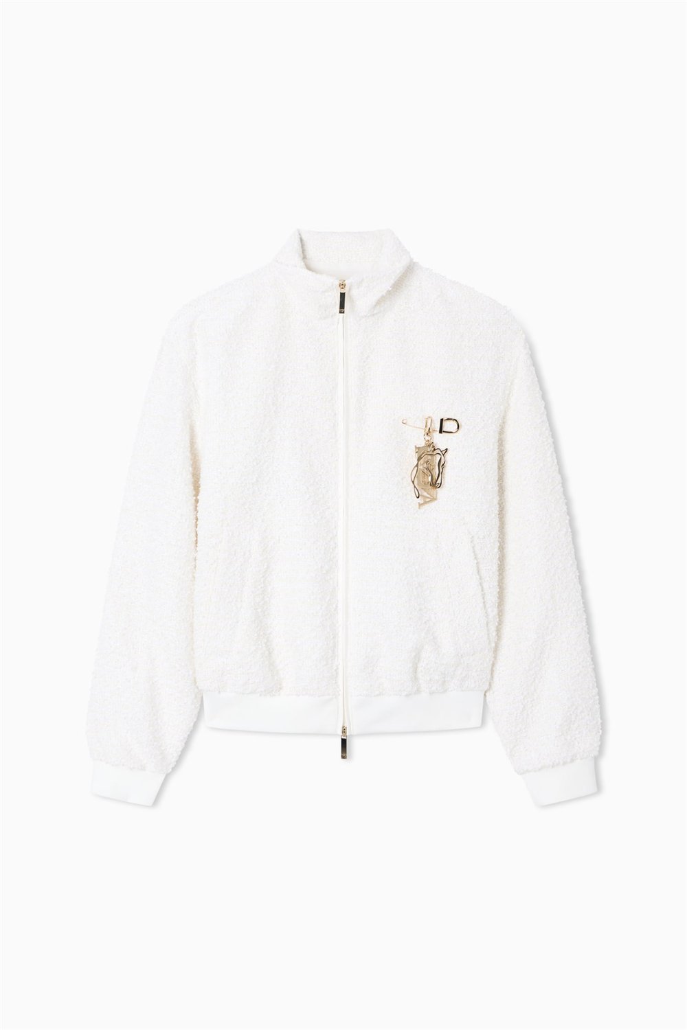 Emporio Armani Kadın Bomber Mont Beyaz