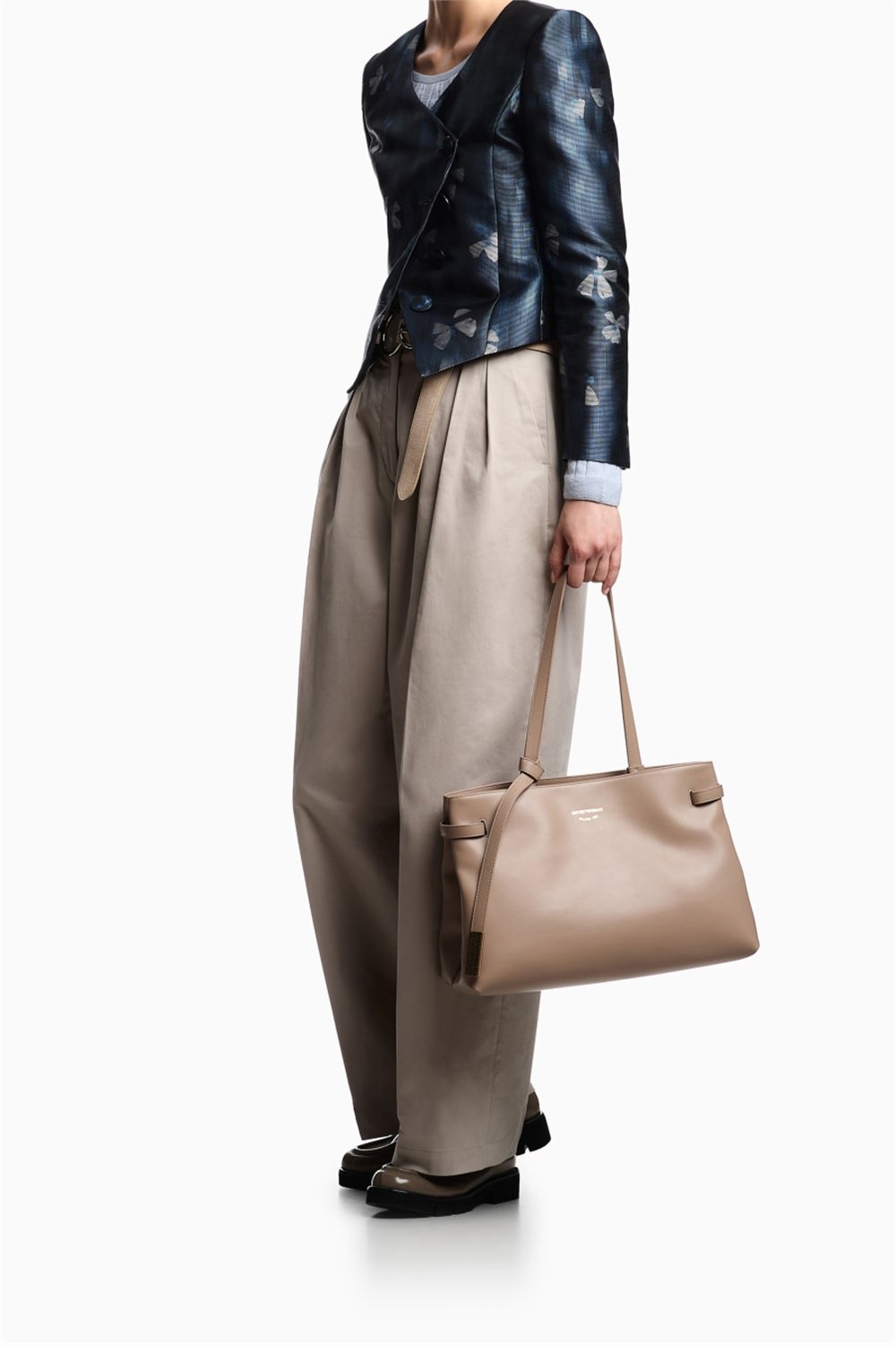 Emporio Armani Kadın Mini Omuz Çantası Vizon