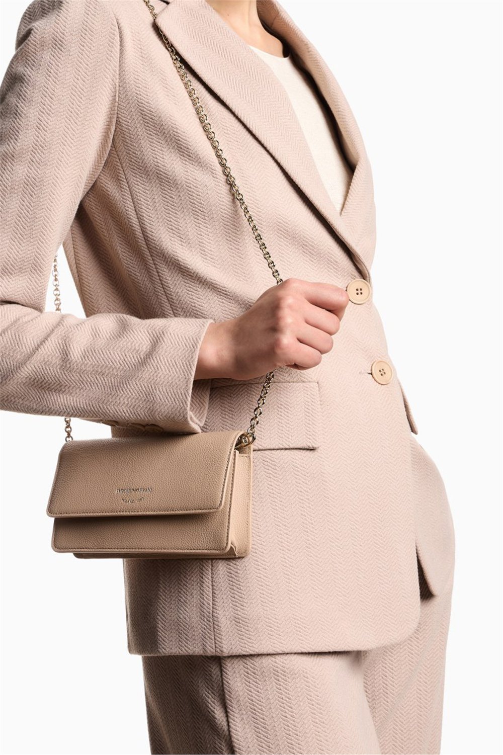 Emporio Armani Kadın Mini Omuz Çantası Ten Rengi