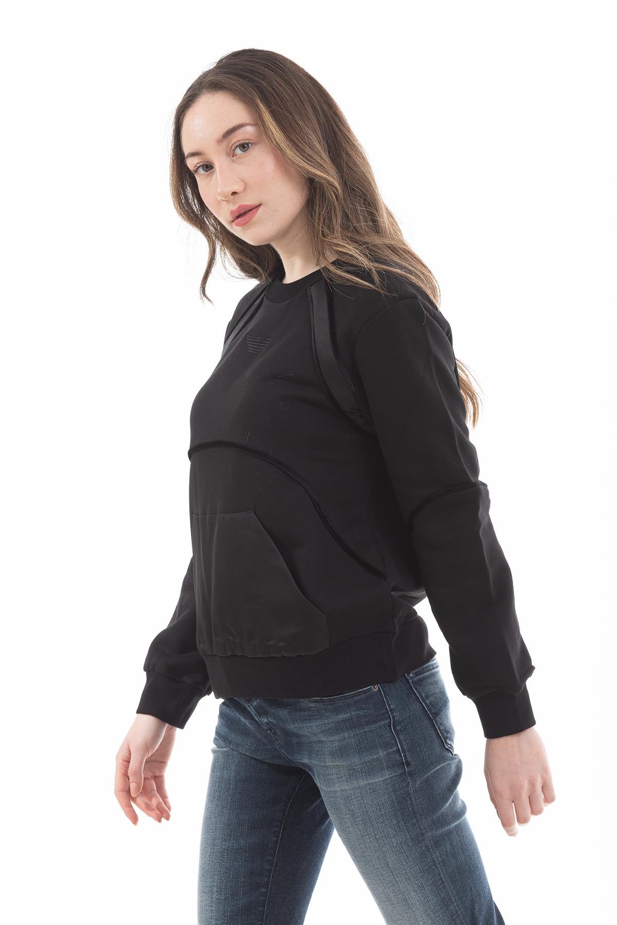 Emporio Armani Kanguru Cepli Uzun Kollu Kadın Sweatshirt